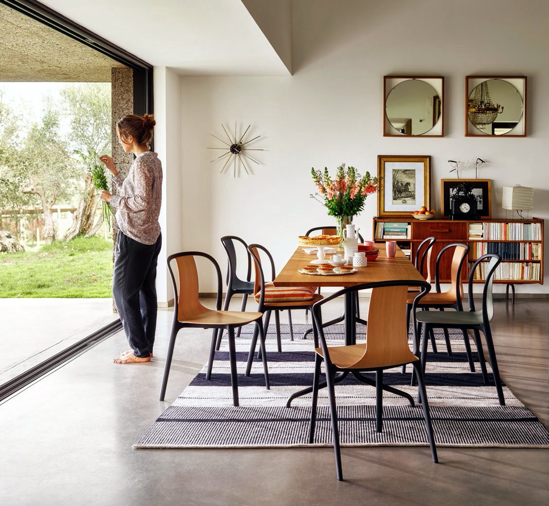 Belleville Chair Wood, Natural oak | Vitra | Chairs - Designer