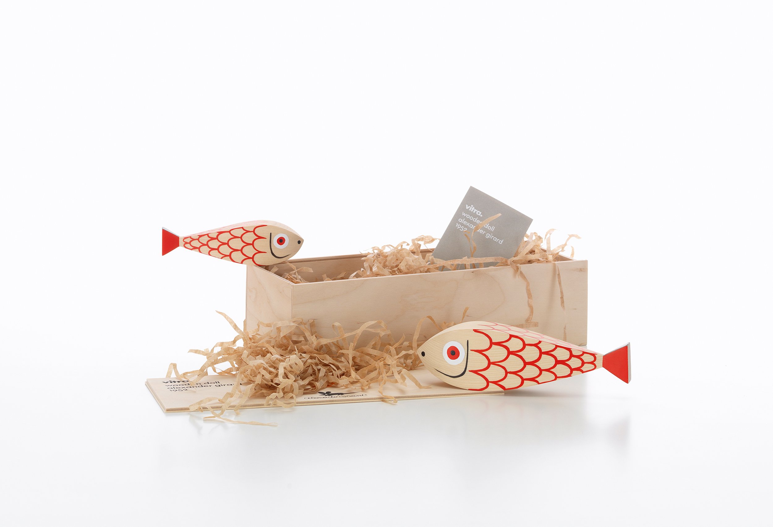 Wooden Dolls Mother Fish & Child | Vitra | by Alexander Girard
