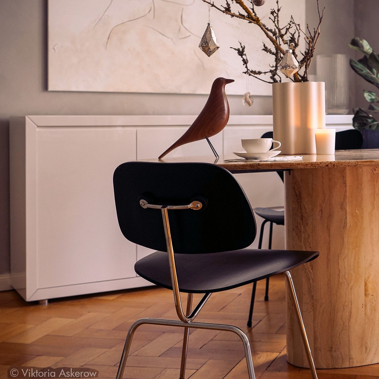 Eames House Bird , Black ash, lacquered | Vitra | by Charles & Ray