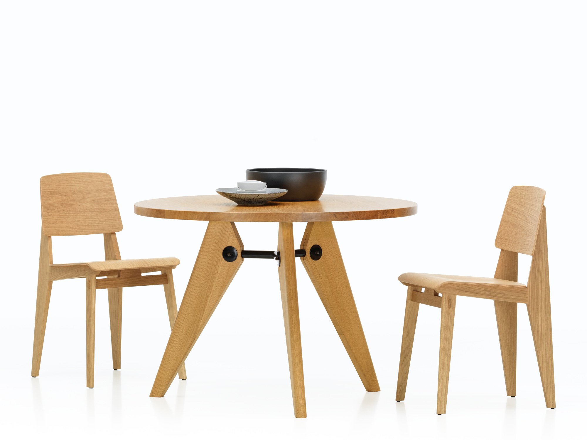 Chaise Tout Bois Chair, Dark oak | Vitra | by Jean Prouvé, 1941