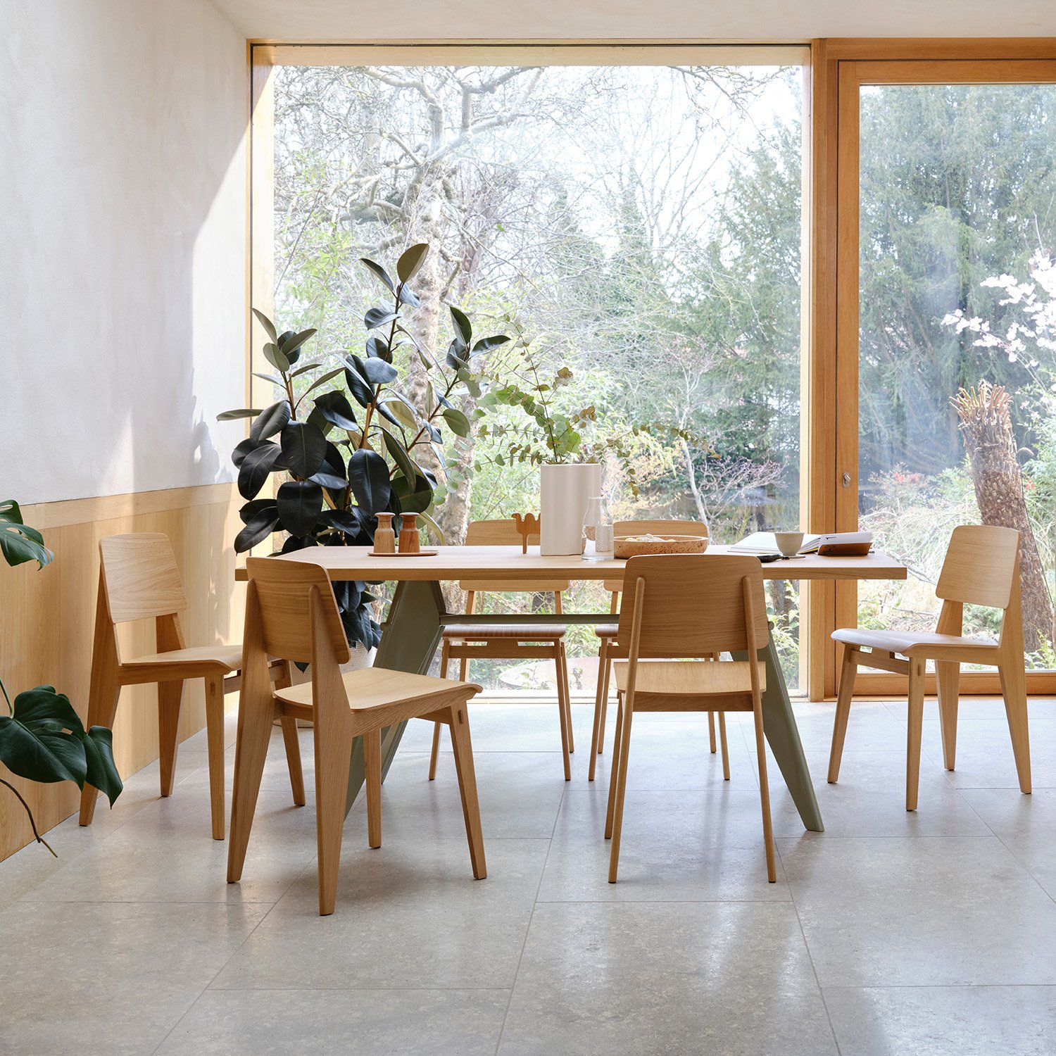 6*0様 【正規品】VITRA. Chaise Tout Bois シェーズトゥ Chaise Tout Bois Chair, Dark oak | Vitra | by Jean Prouvé, 1941