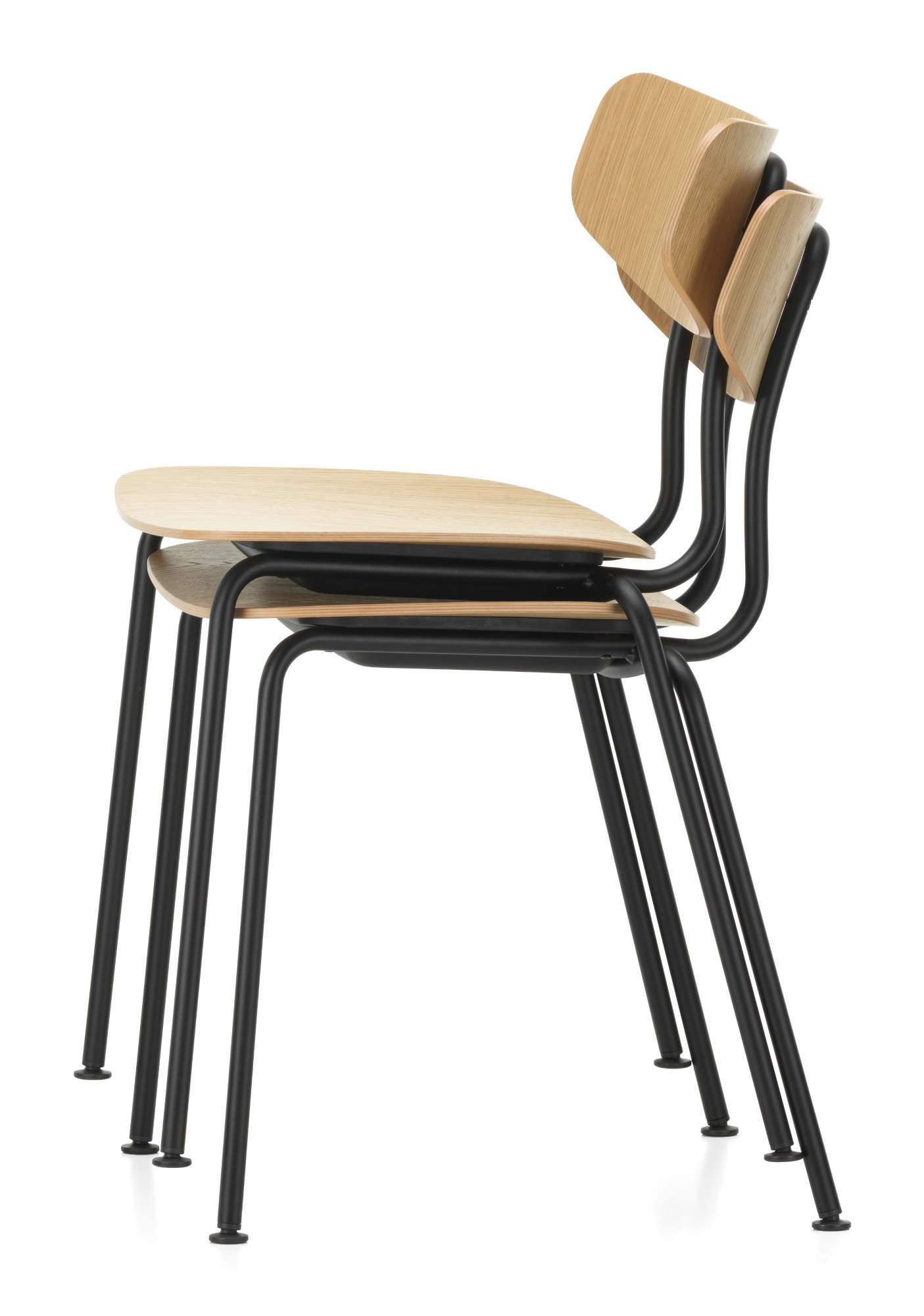 Moca Chair, Dark oak, Powder-coated basic dark | Vitra | Chairs