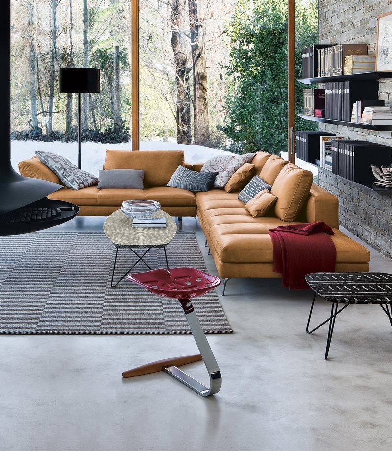 Stool Mezzadro, Red | Zanotta | Stools - Designer furniture from smow