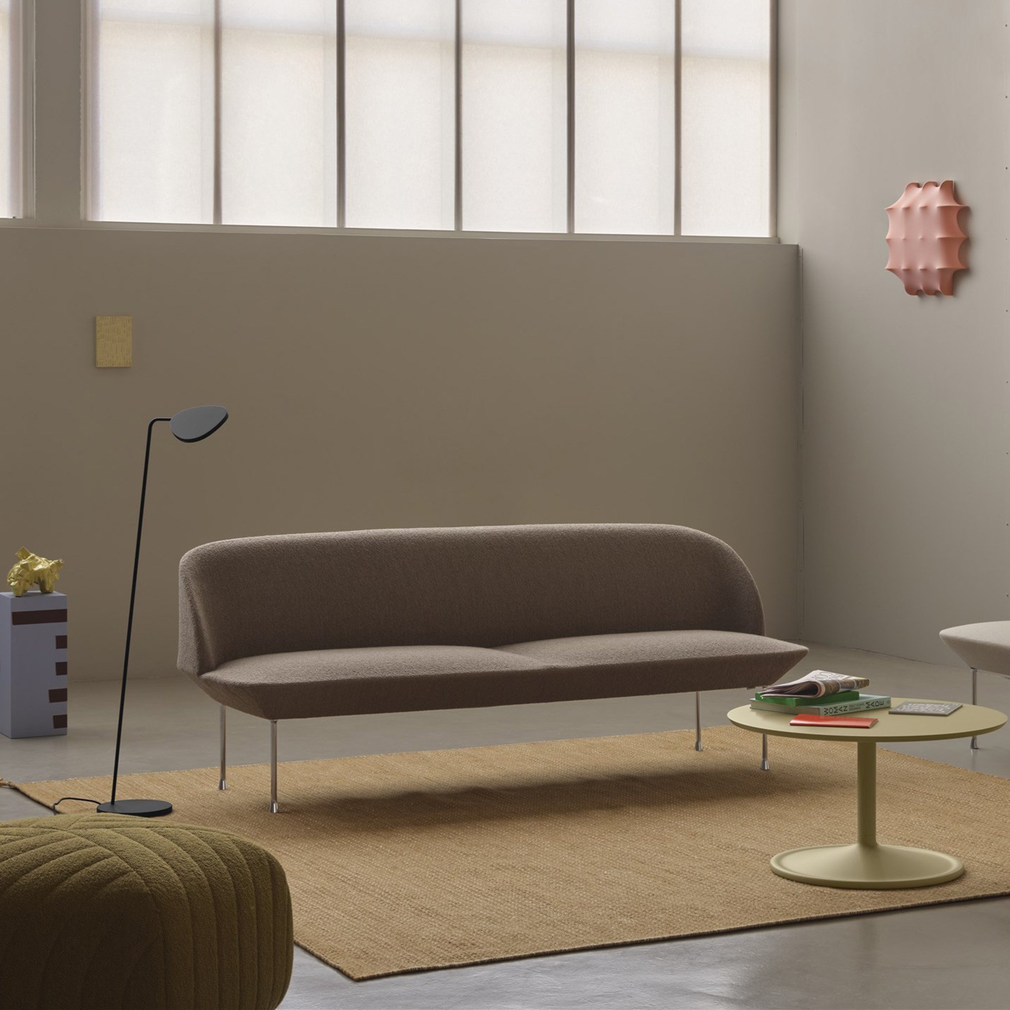 Oslo Sofa, 2 Seater, Fabric Steelcut Trio rose | Muuto | Sofa