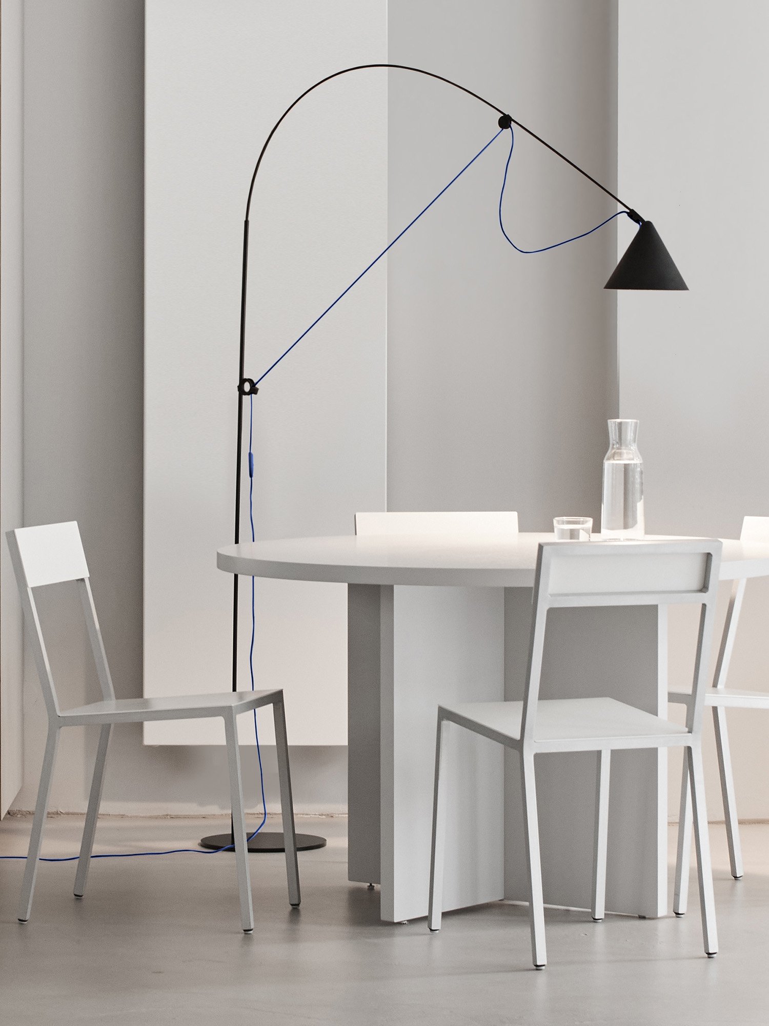 Ayno L Floor Lamp, Silk grey, Orange, 2700 K | Midgard | Standing
