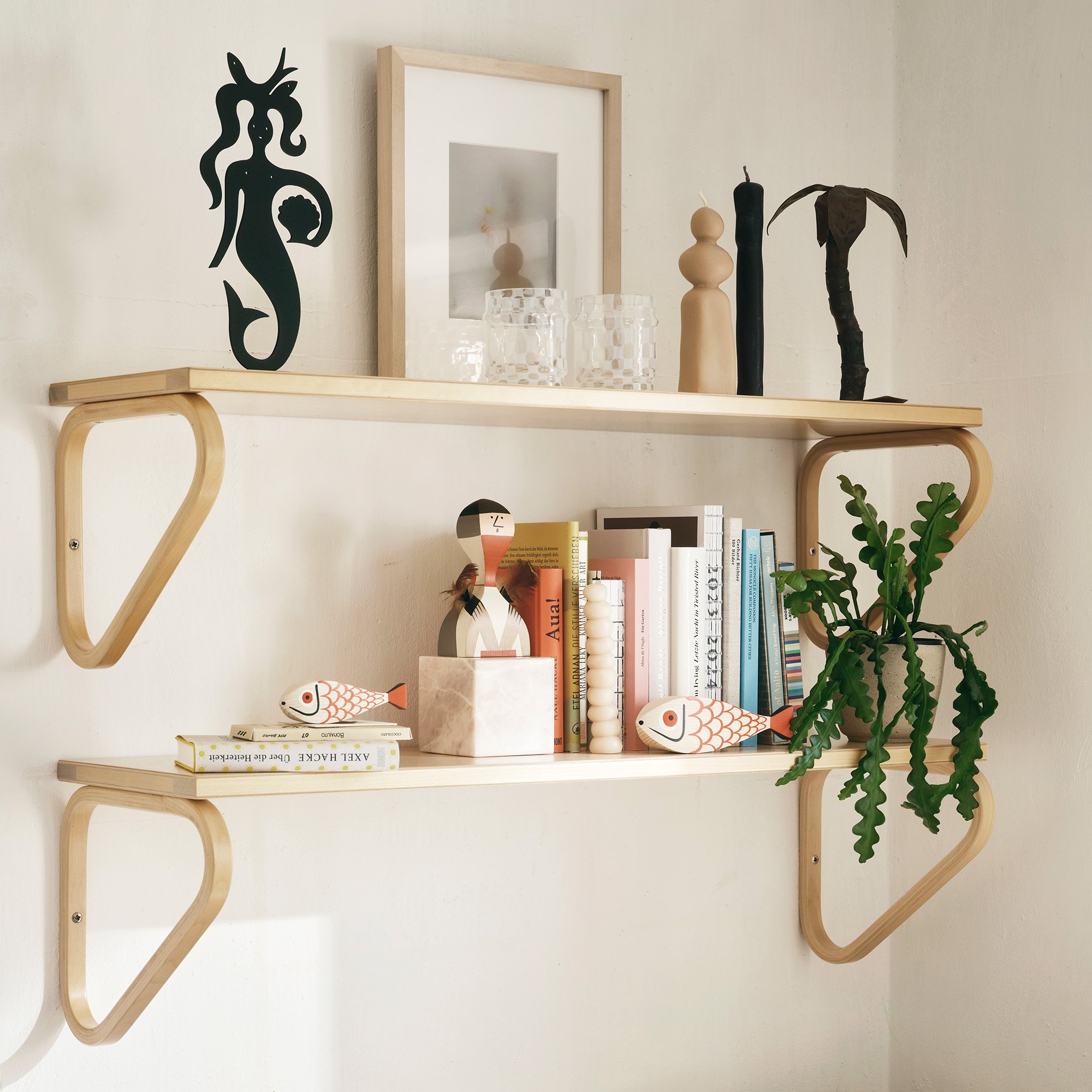 Shelf 112, Birch clear varnish, W900 x D250 mm | Artek | by Alvar