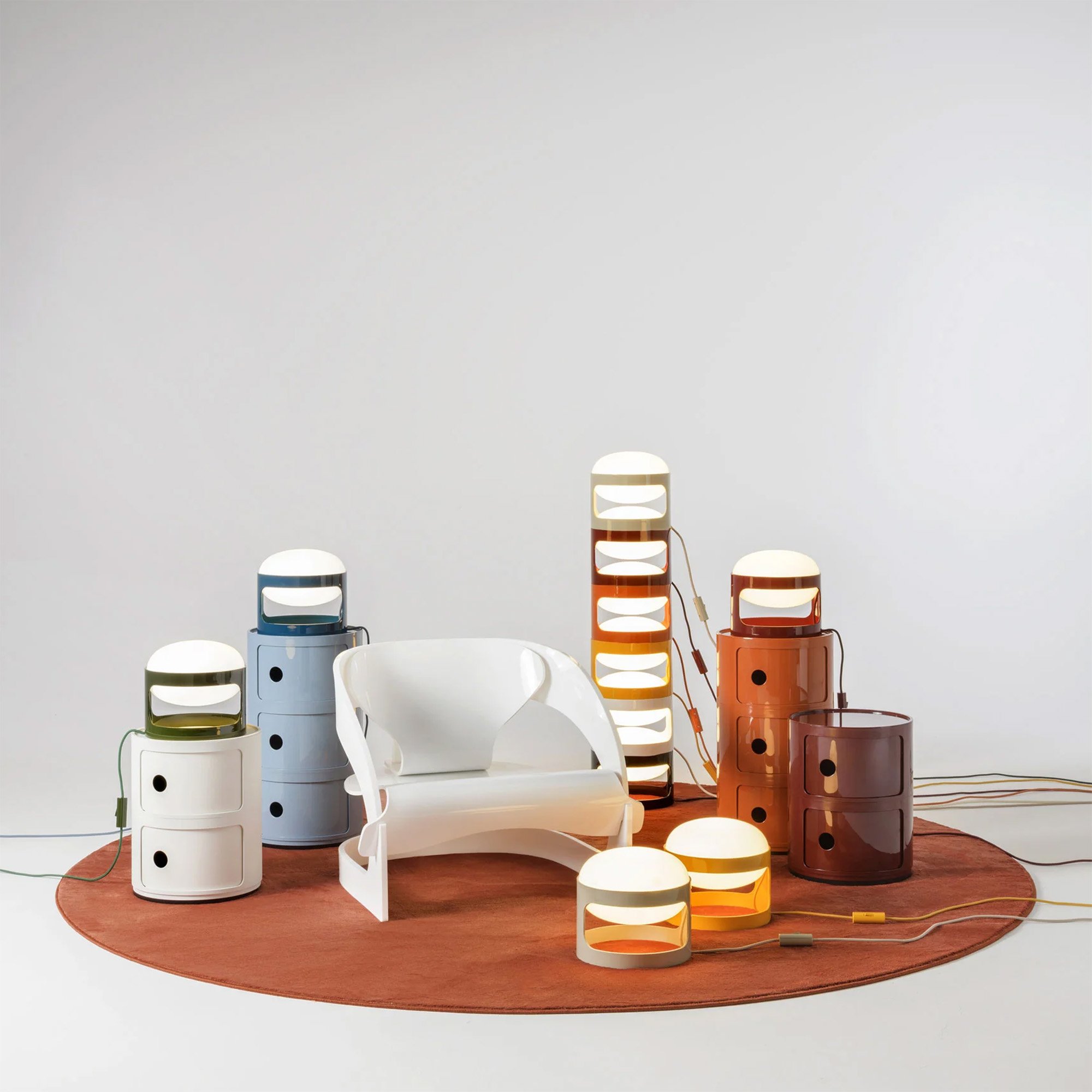 【日本未発売】オランダ karlsson led globe kartell-kd28-tischleuchte-