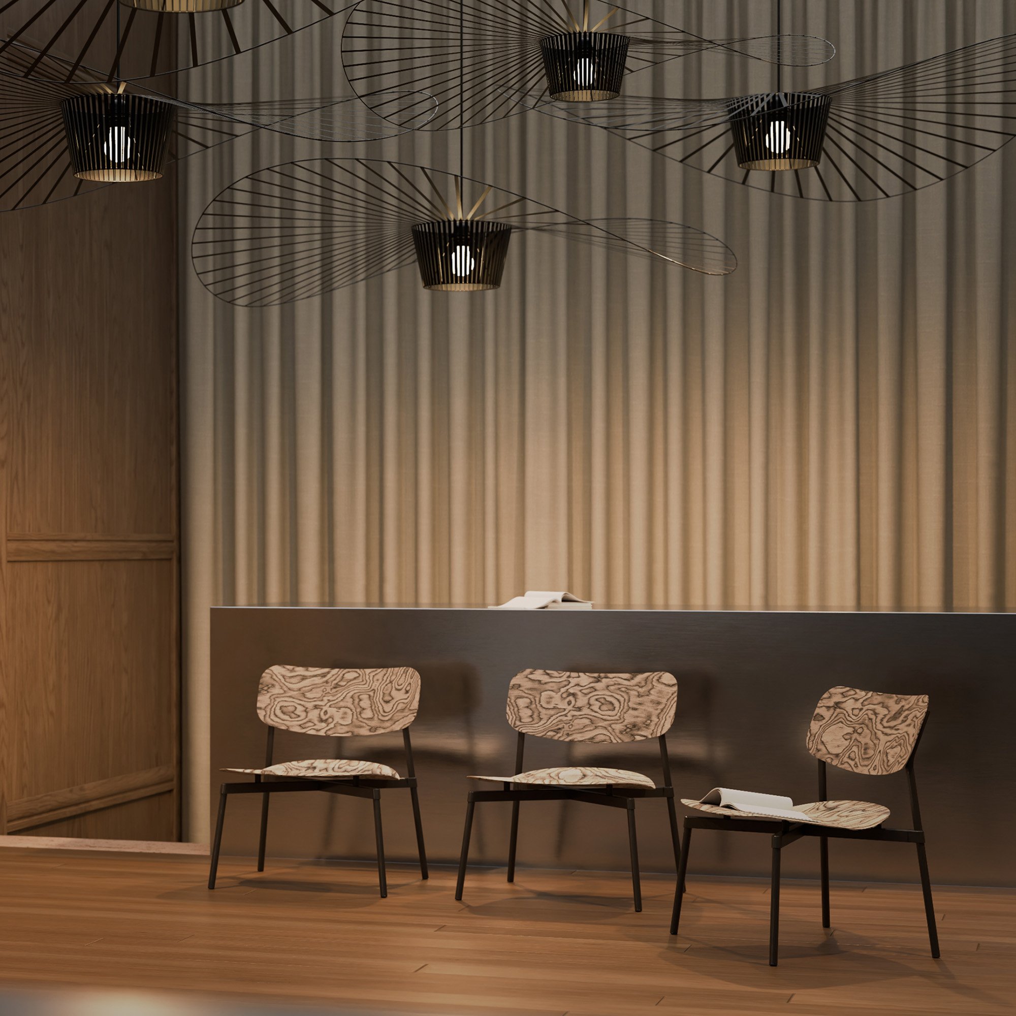 vertigo 照明　140サイズ Vertigo Pendant Lamp, Ø 140 cm, Copper | Petite Friture | Pendant