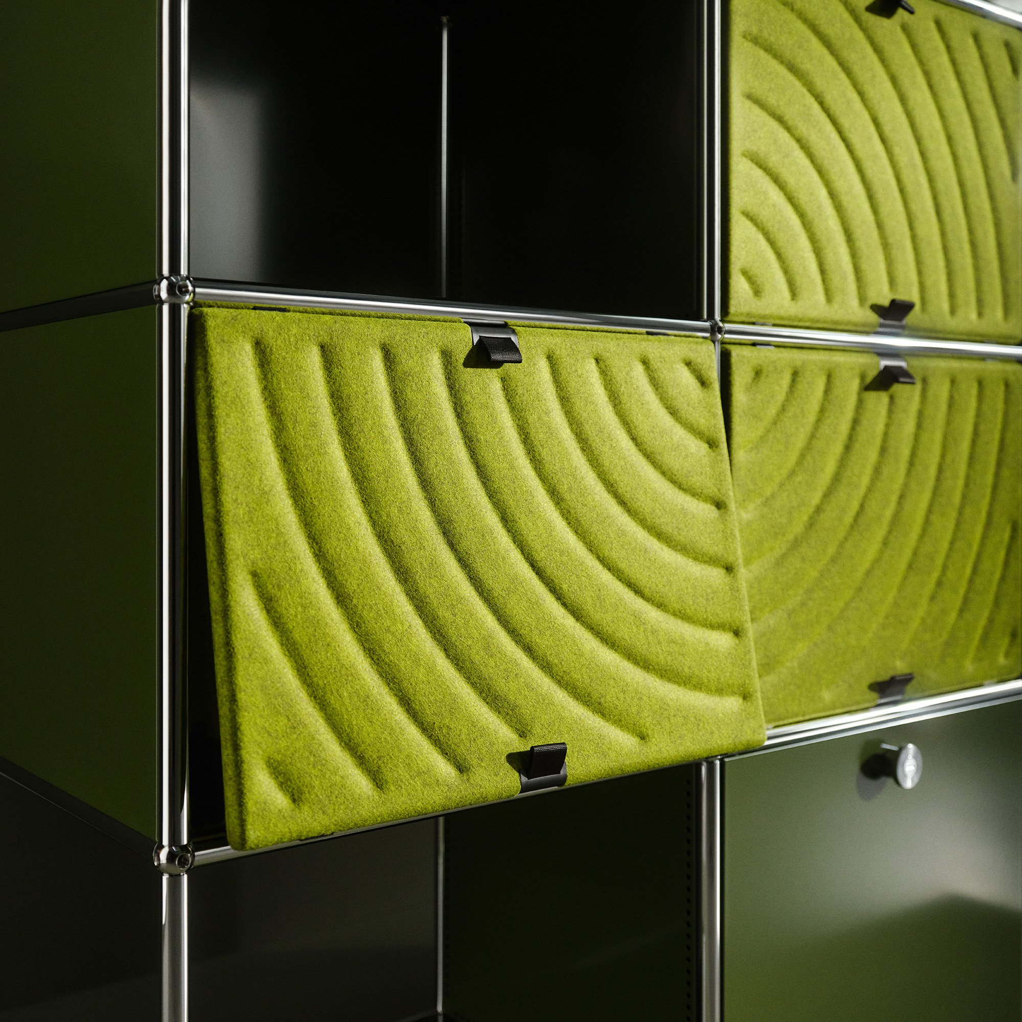 USM Soft Panel Mono for USM Haller Shelves, 35 cm x 35 cm, Blue