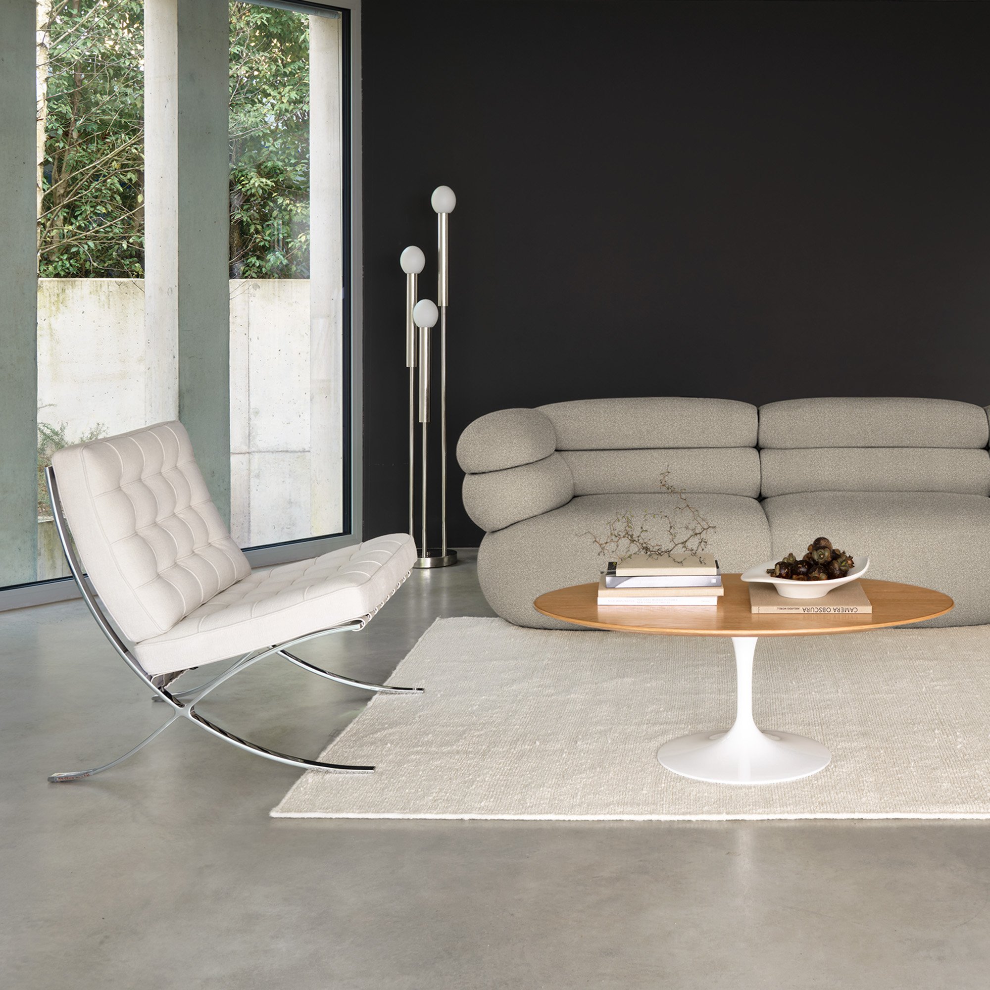 Barcelona Chair Relax, Leather Venezia - black | Knoll