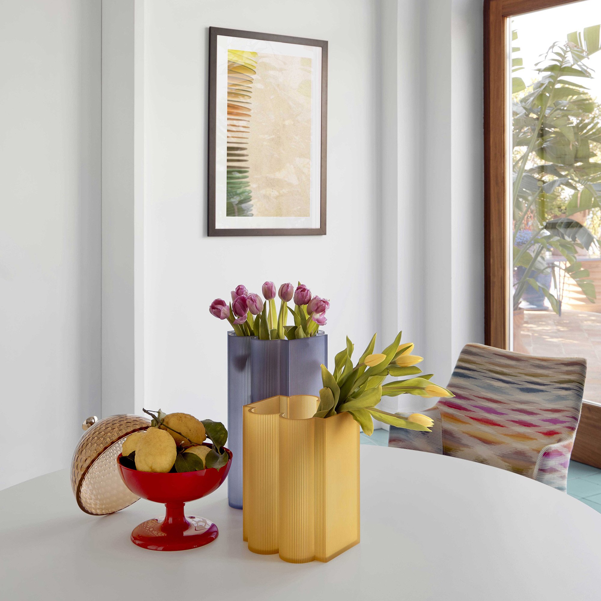 Okra Vase, 24 cm, Yellow | Kartell | Vases