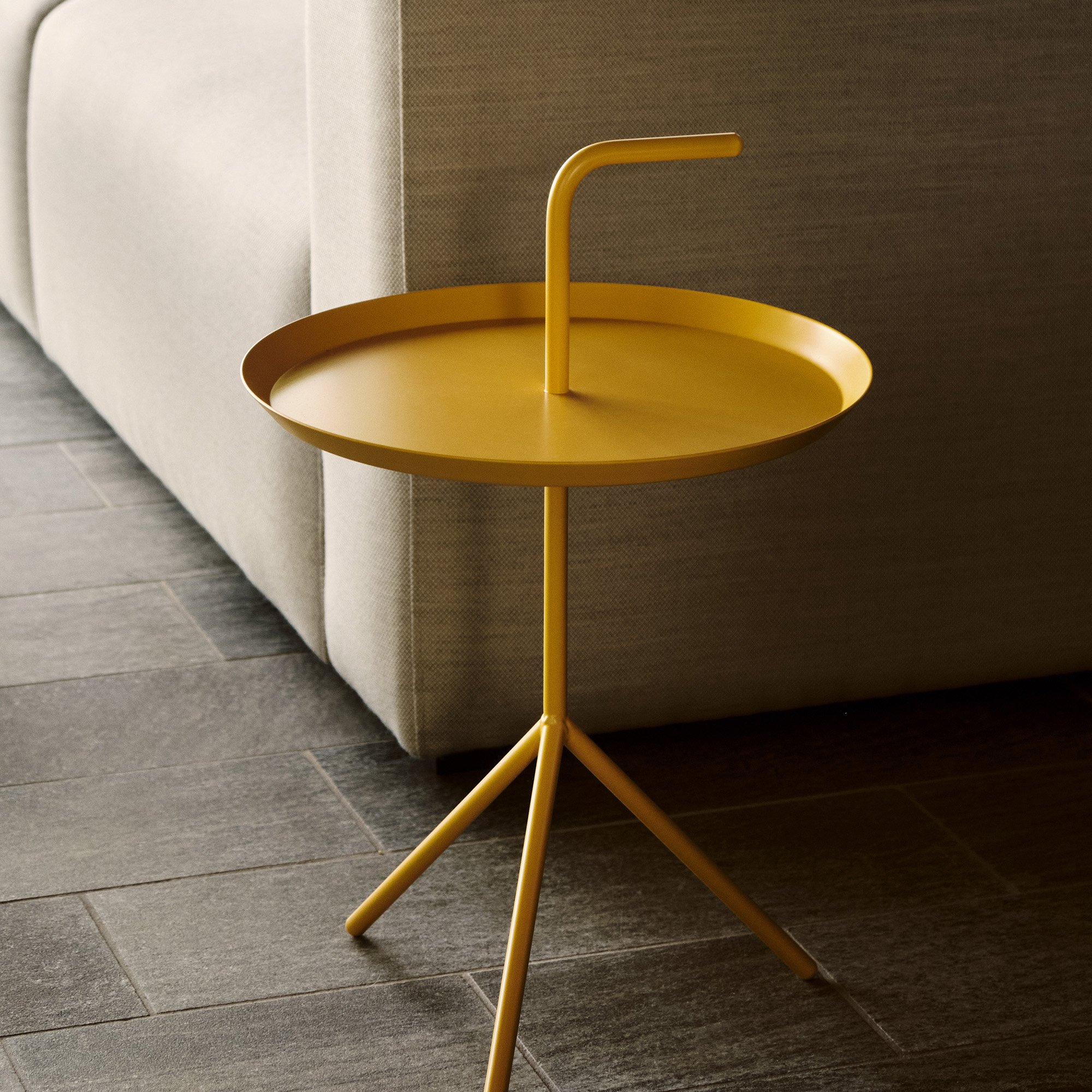 DLM - Don't Leave Me Side Table, Ø 38 x H 58 cm, Sun yellow | Hay