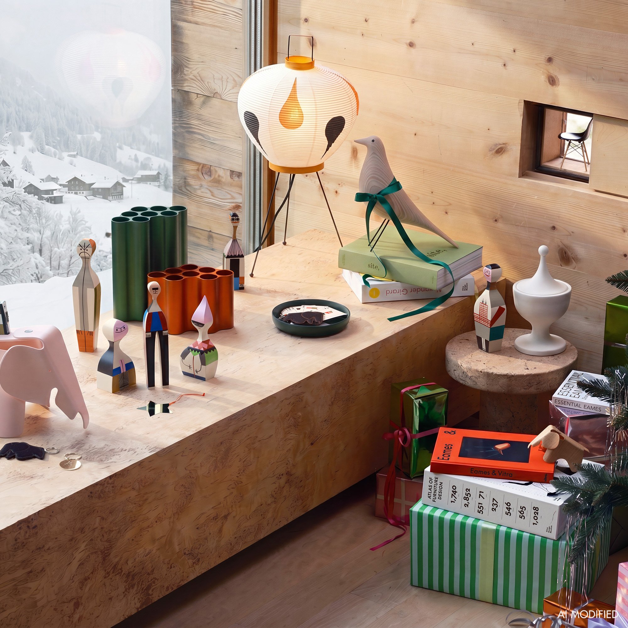 Eames House Bird , Black ash, lacquered | Vitra | by Charles & Ray