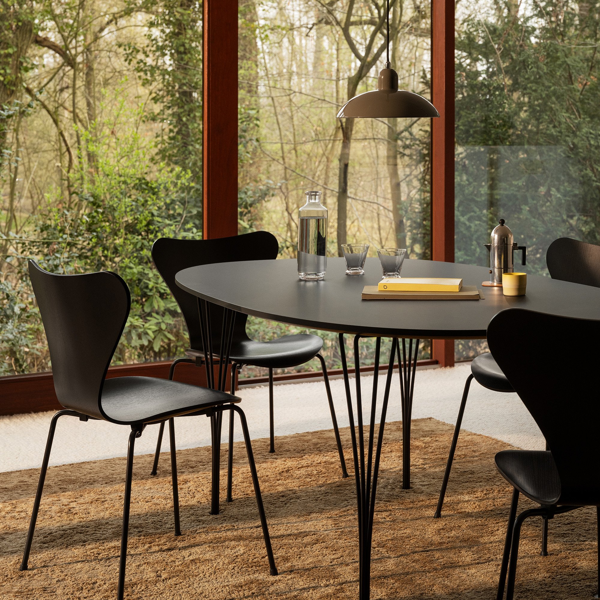 Superellipse Table, 240 x 120 cm, Walnut with veneer edge | Fritz