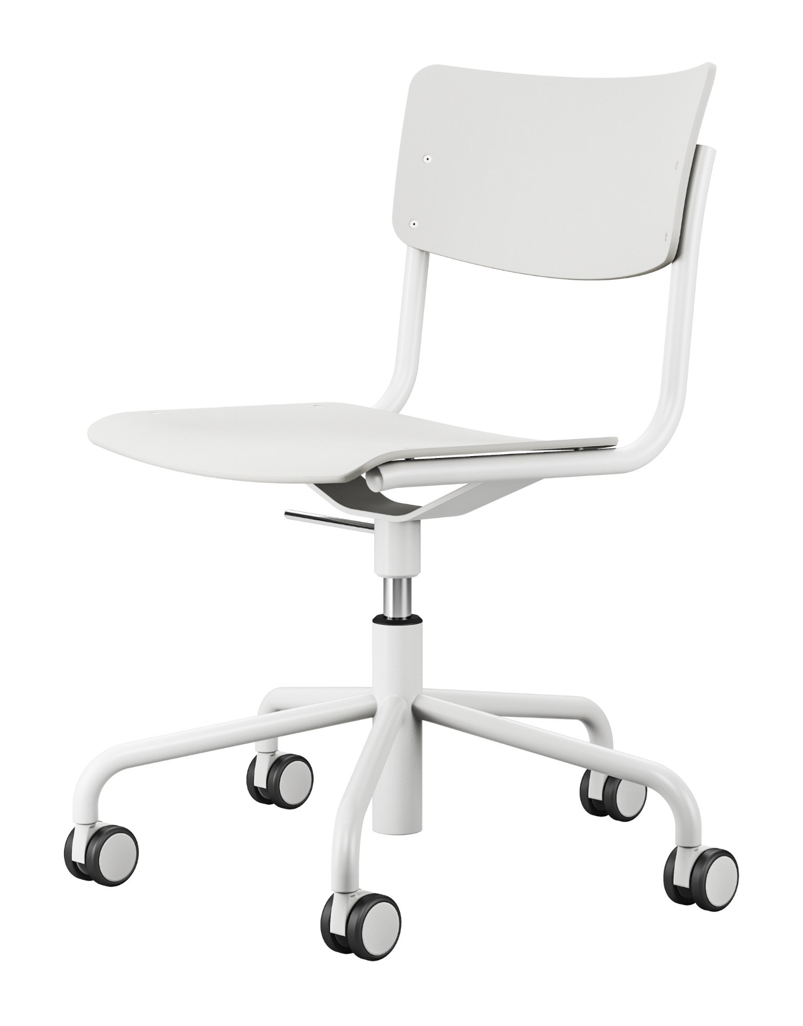 THONET / S43 ① S 43 Swivel Chair, White lacquered beech, Pure White (RAL