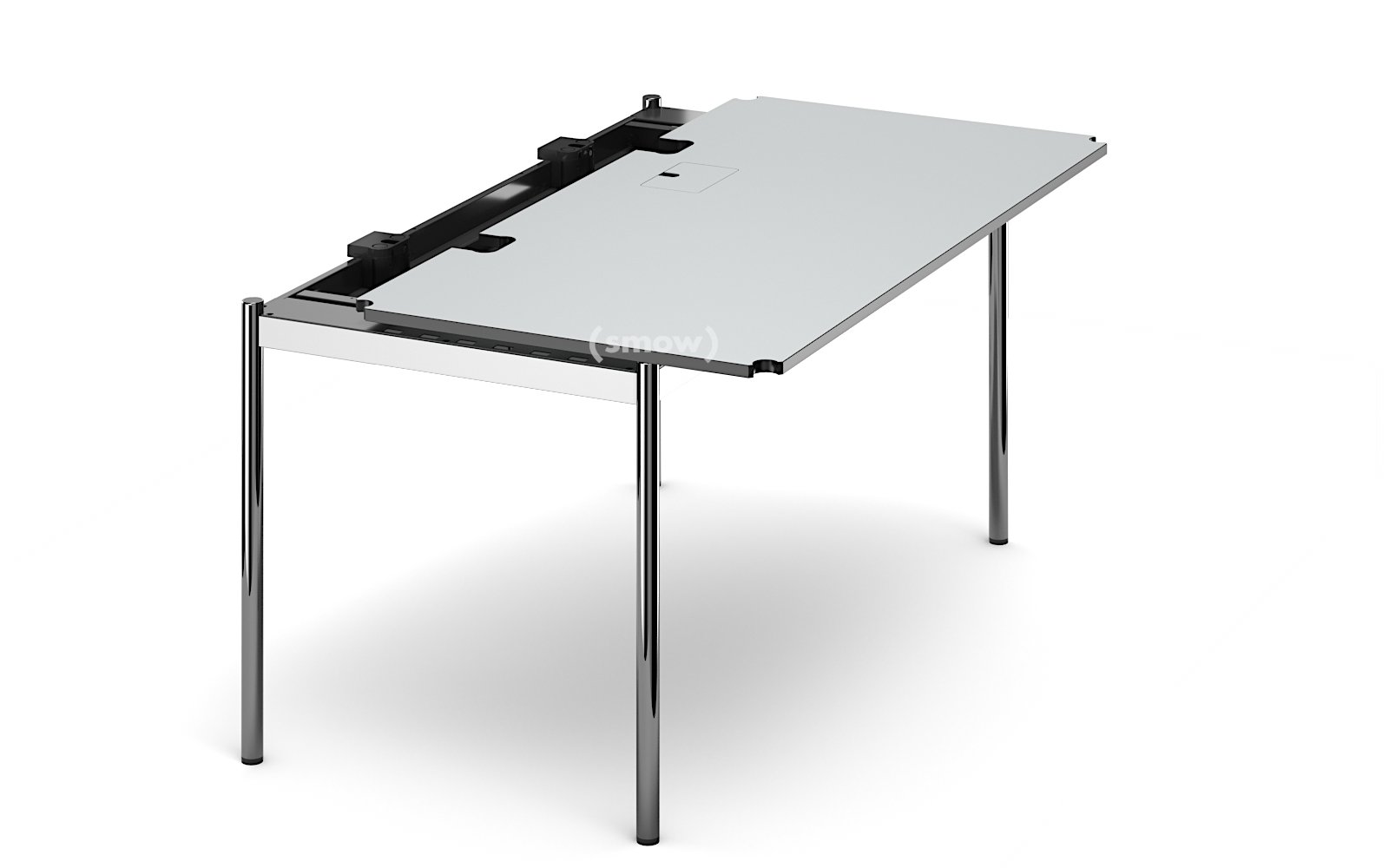 USM Haller Table Advanced, 150 x 75 cm, 02-Pearl grey laminate