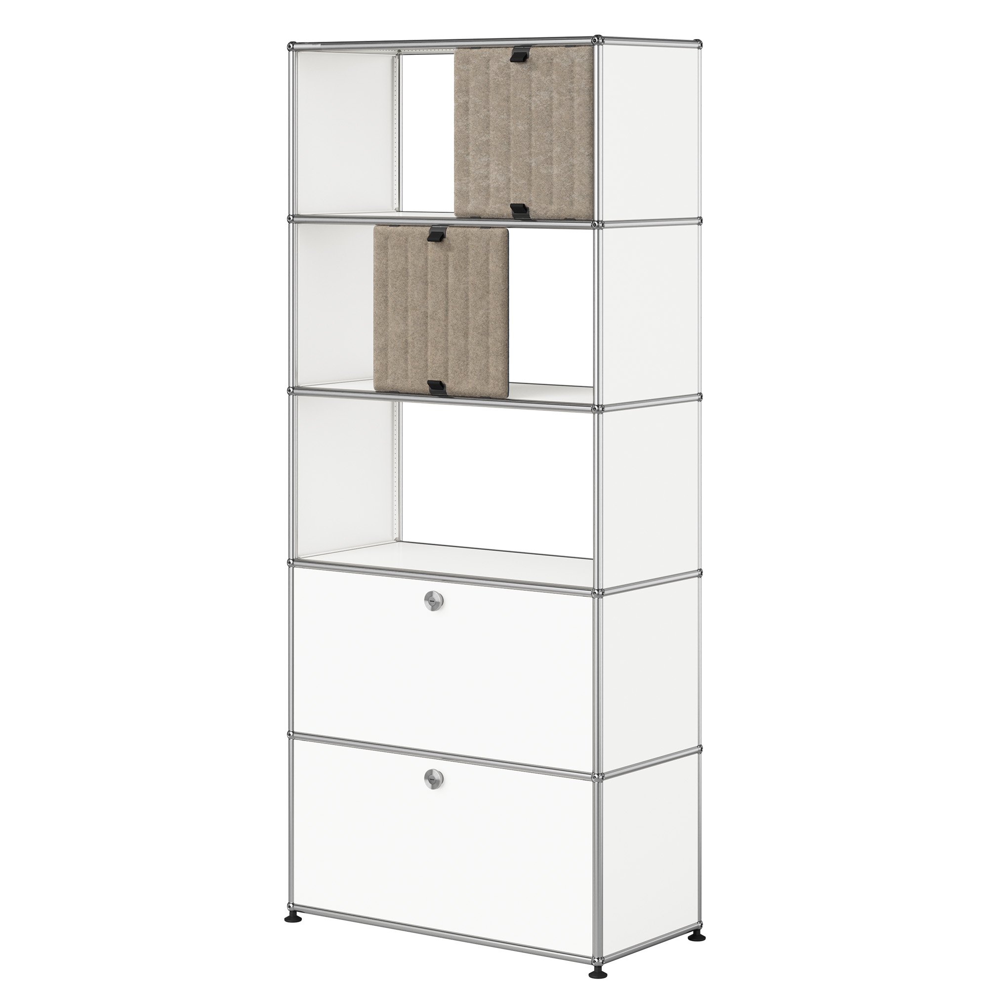 USM Haller filing shelf with 2 flaps, top without back panels with