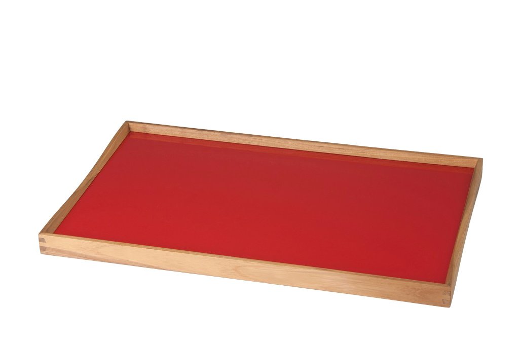 Turning Tray, L (38 x 51 cm), Black/Red | Architectmade | Trays