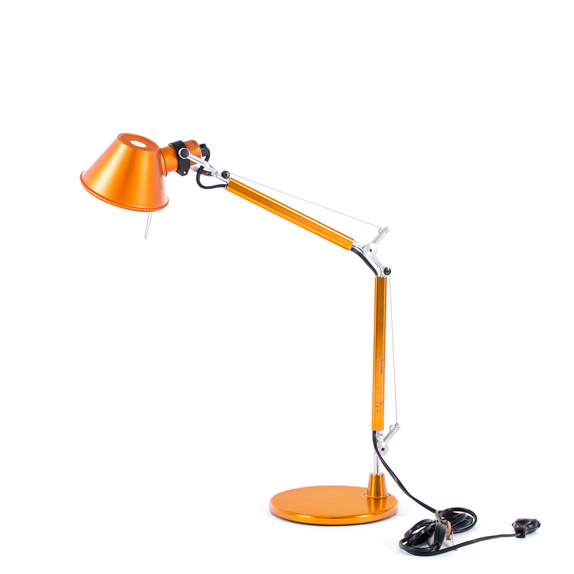 Tolomeo Micro Table Lamp, Orange | Artemide | Desk Lamps