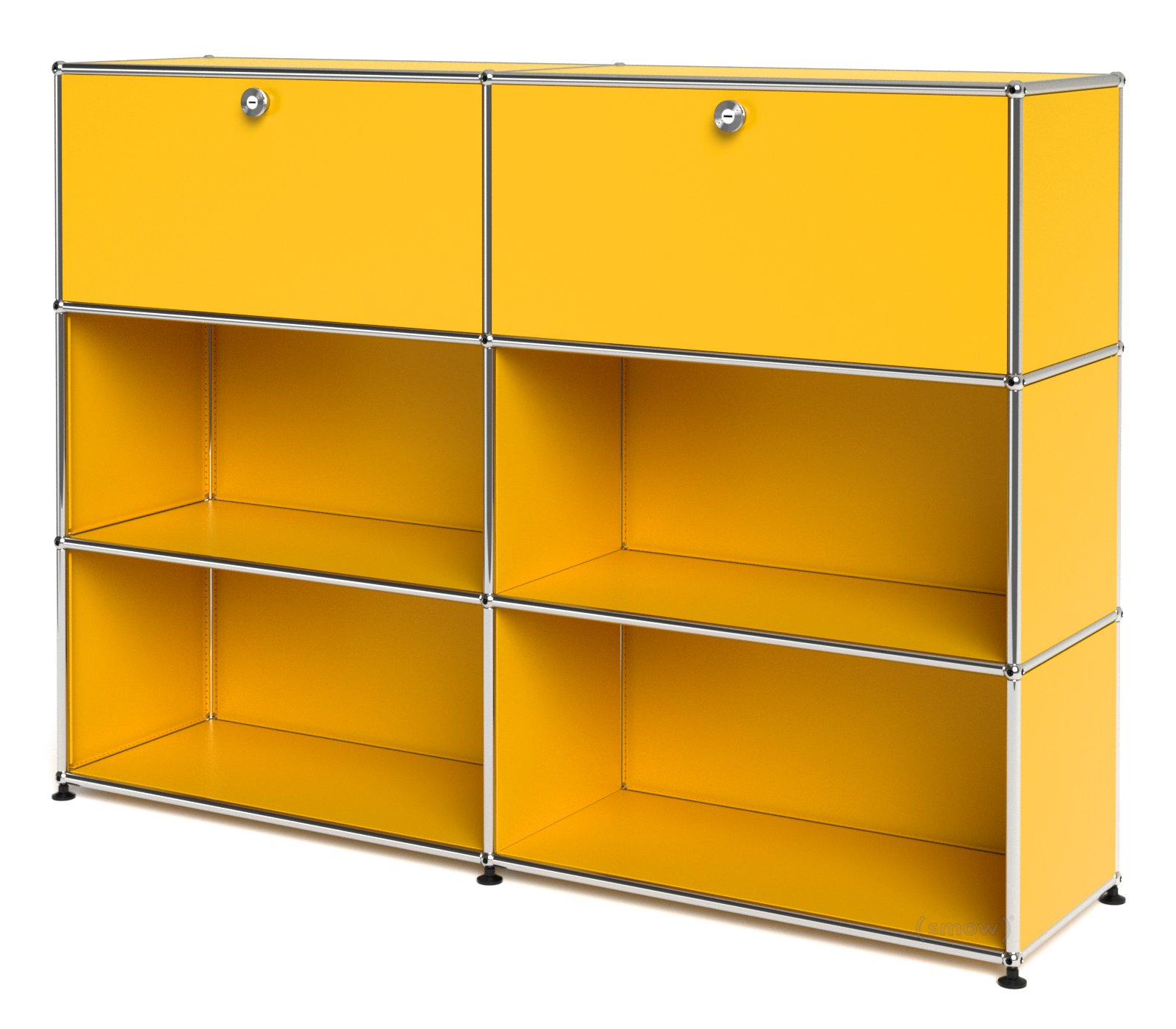 USM Haller Highboard L, Customizable, Golden yellow RAL 1004, With