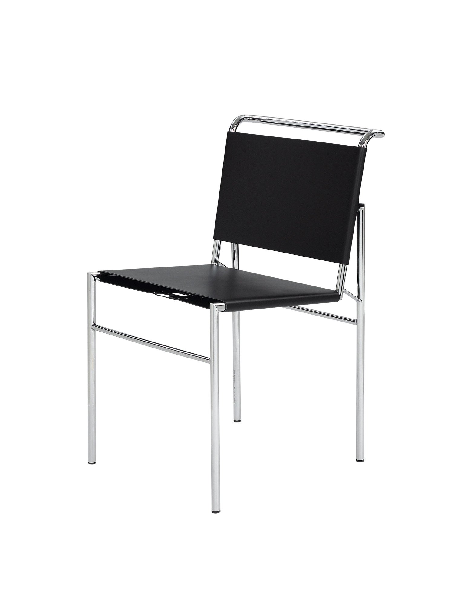 Chez Eileen Gray ROQUEBRUNE chair ① Roquebrune Chair, Black, Chrome-plated | ClassiCon | by Eileen