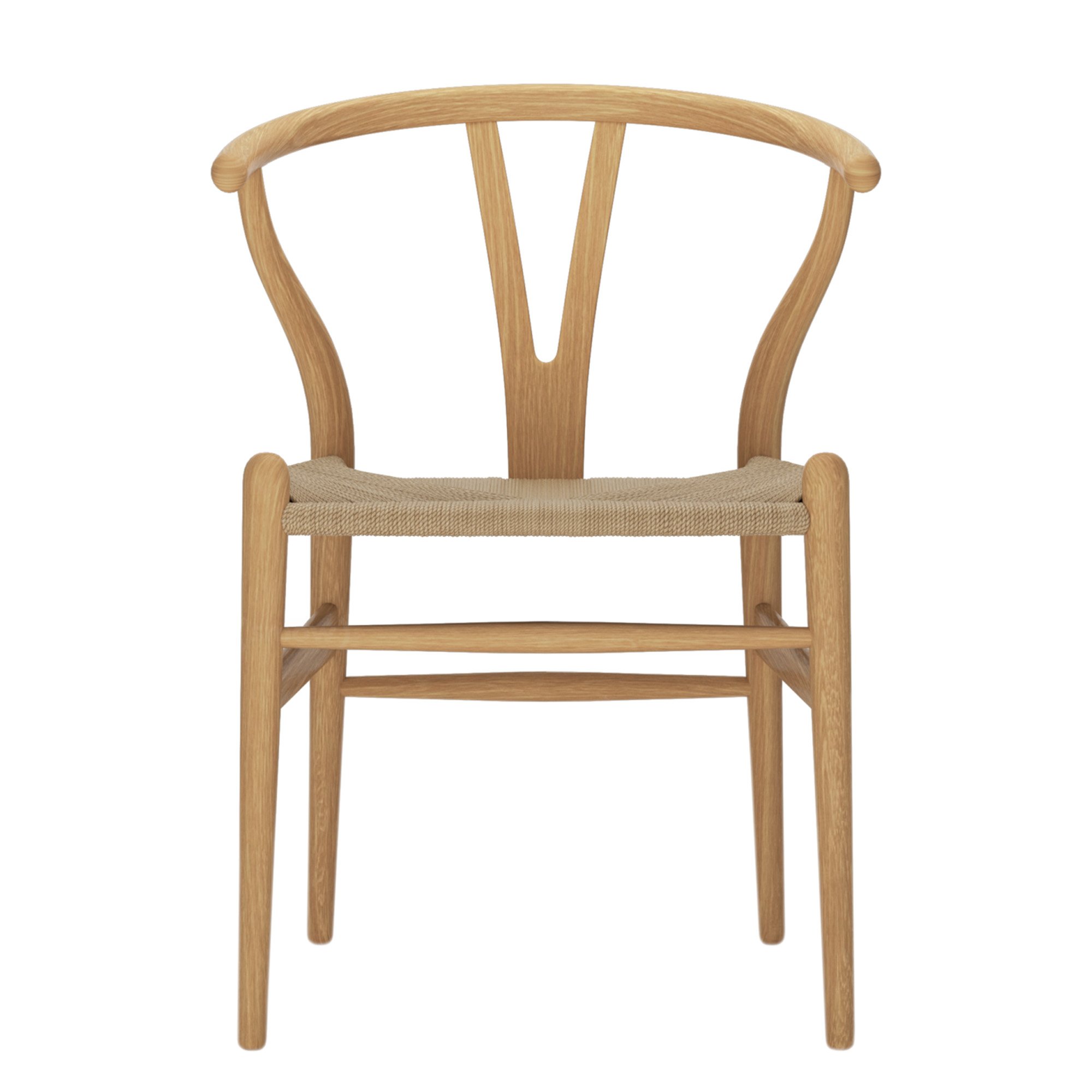 CH24 Wishbone Chair, Oiled oak, Nature mesh | Carl Hansen & Søn