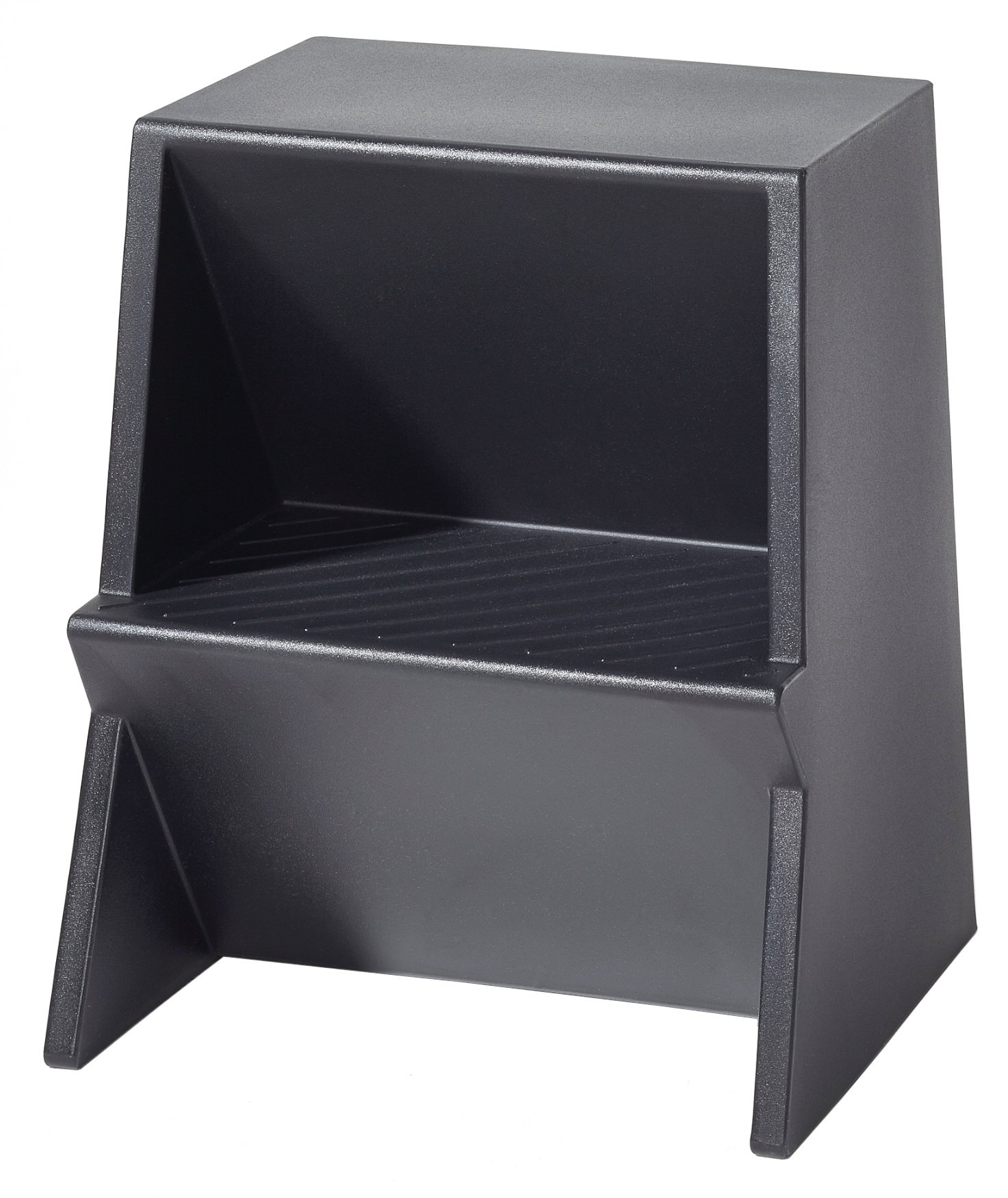 Stepstool Mono, RE black-grey | Richard Lampert | Stools - Designer ...