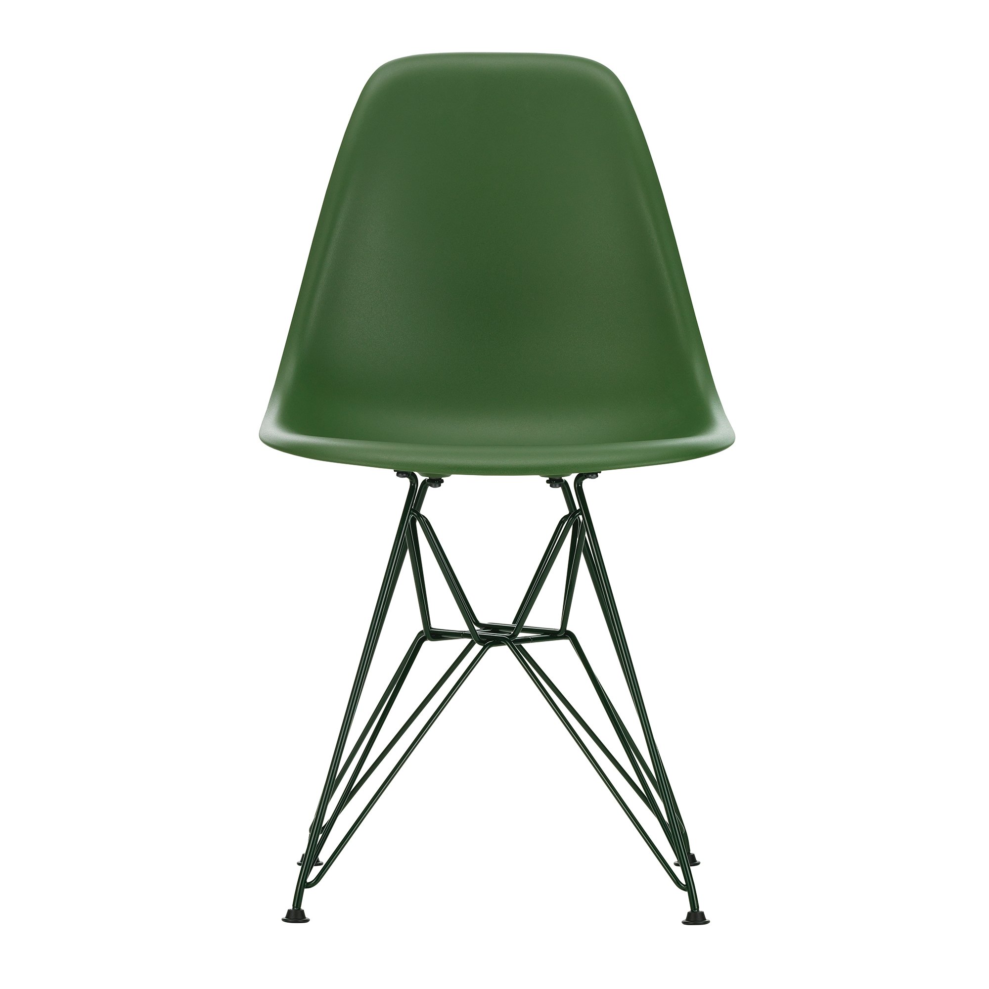Eames Plastic Side Chair RE DSR Duotone, Forest / dark green