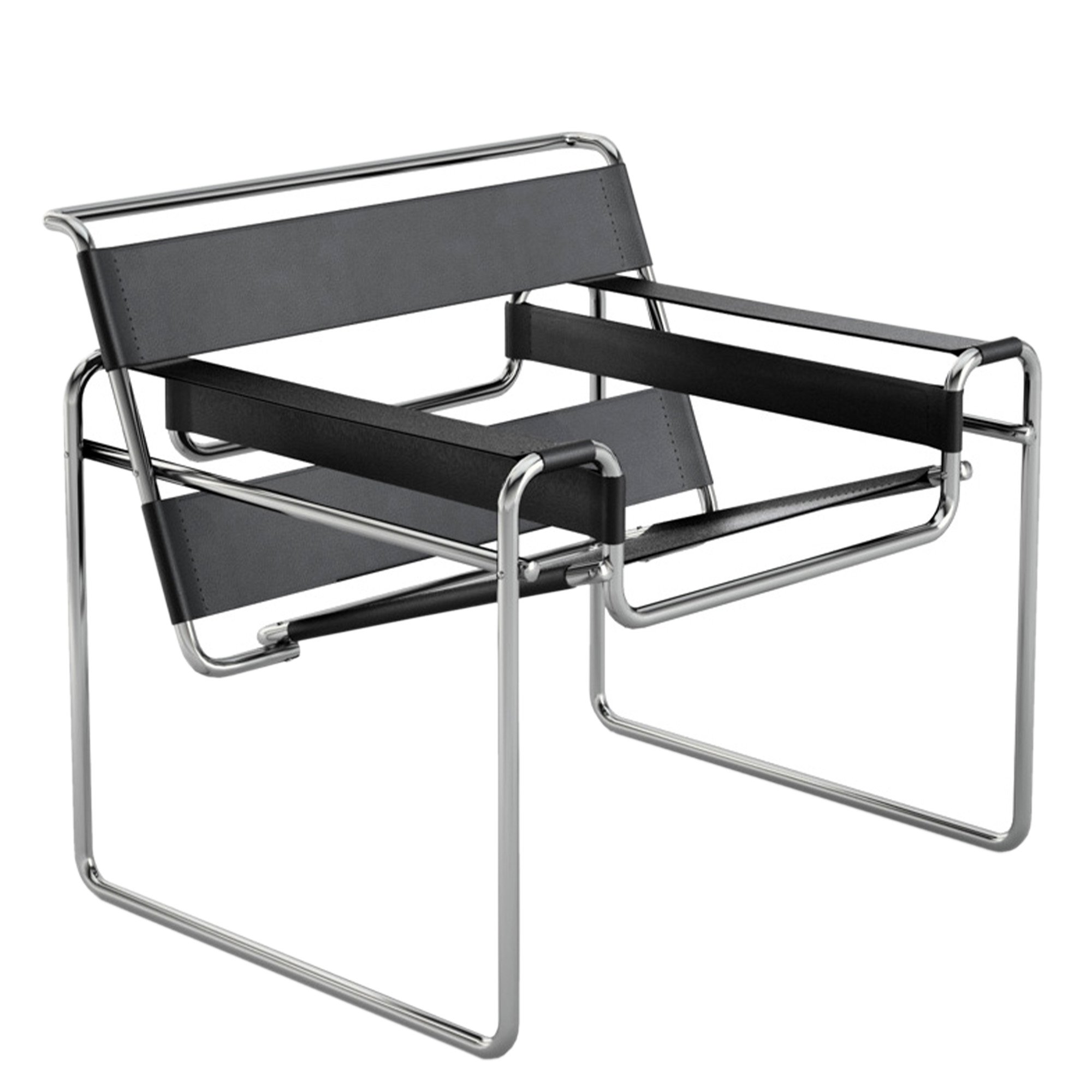 Wassily Chair, Chrome / Cattle hide black | Knoll International