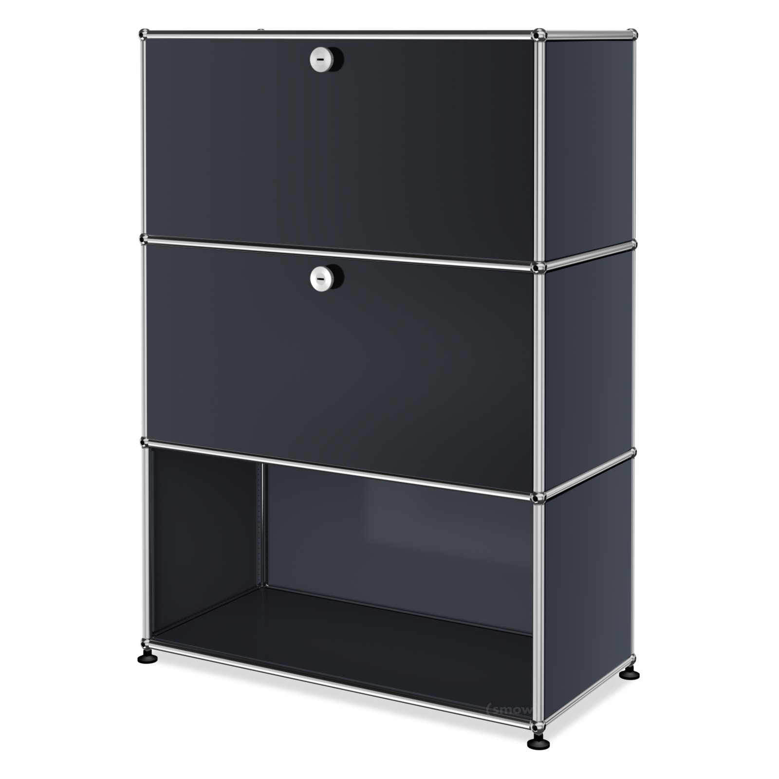 USM Haller スチールラック 黒 USM Haller TV-Board L, Anthracite RAL 7016 | USM Haller | USM