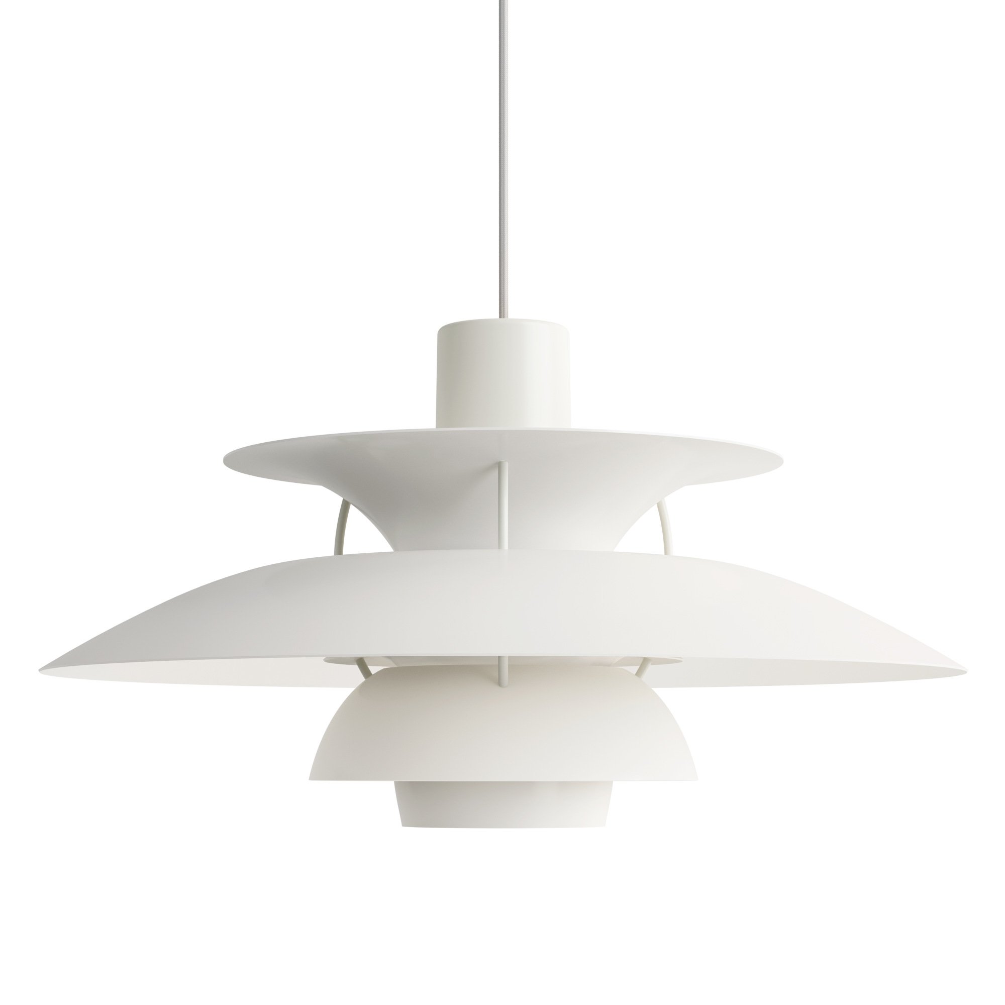 PH 5 Monochrome, White | Louis Poulsen | Pendant Lights & Ceiling