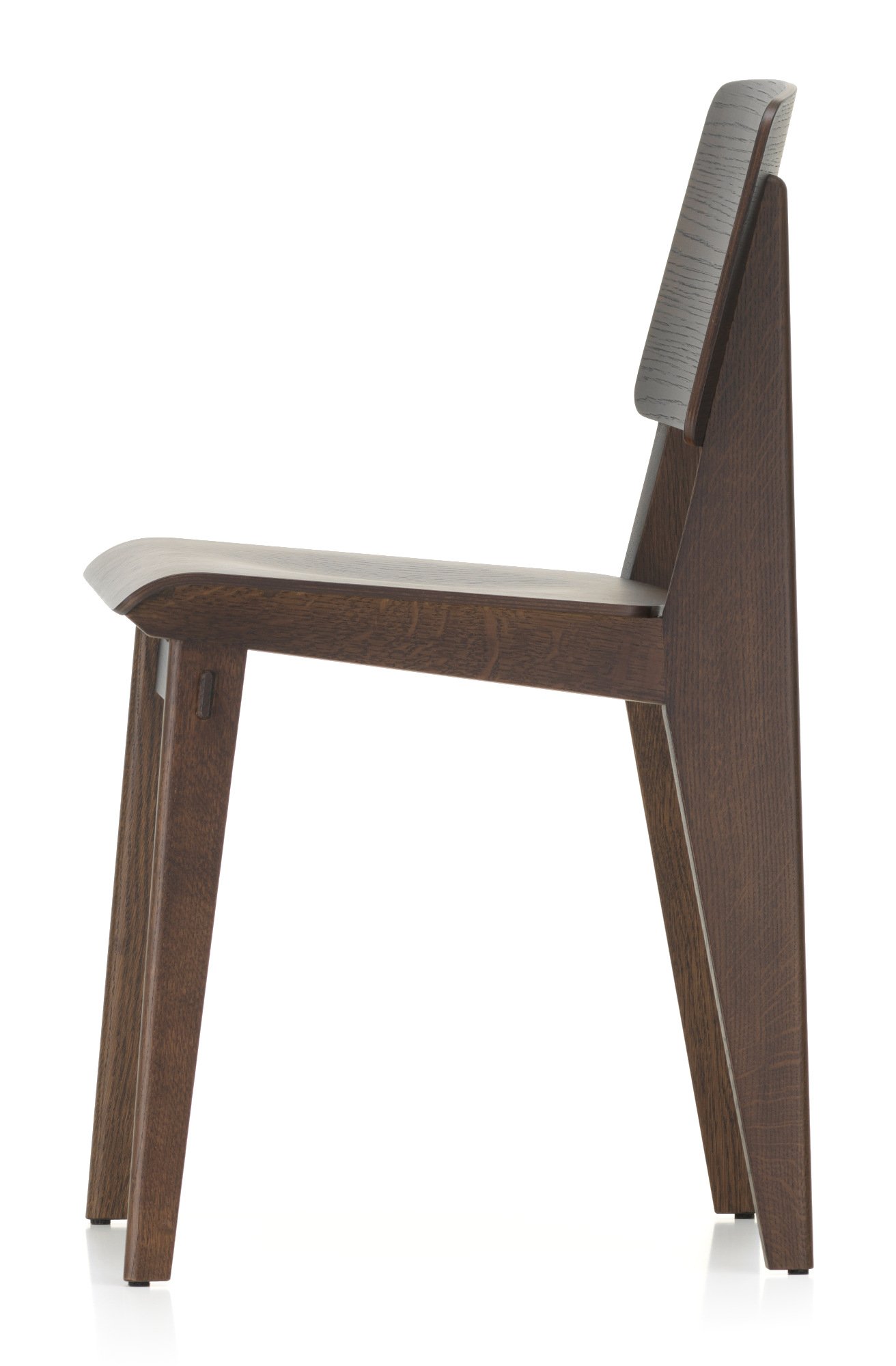 Chaise Tout Bois Chair, Dark oak | Vitra | by Jean Prouvé, 1941