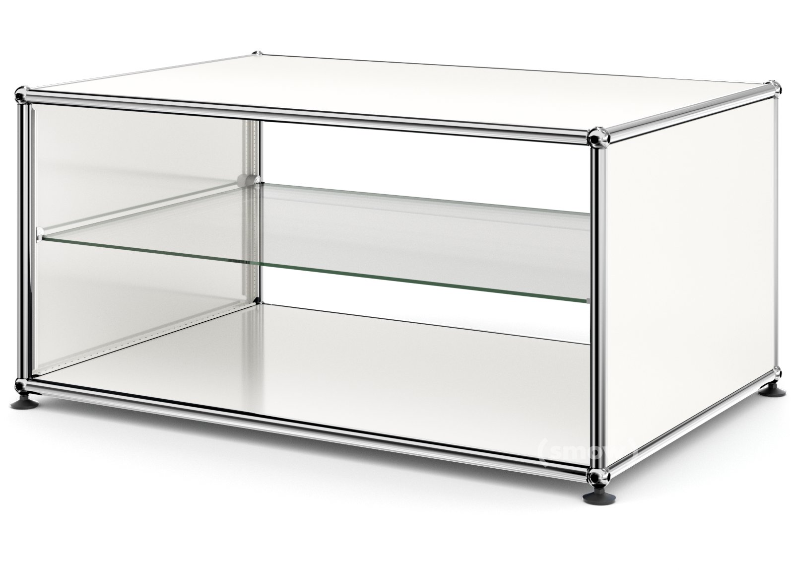 USM Haller Side Table with Side Panels, 75 cm, with interior