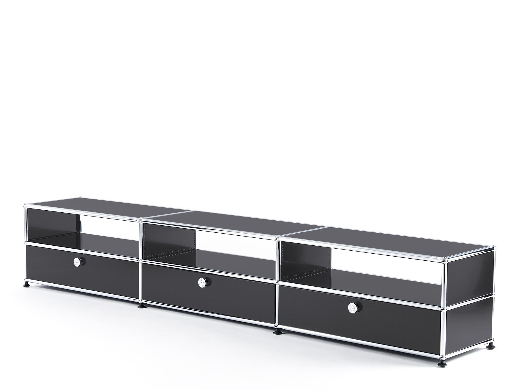 USM Haller HiFi-Lowboard, Anthracite RAL 7016 | USM Haller | USM