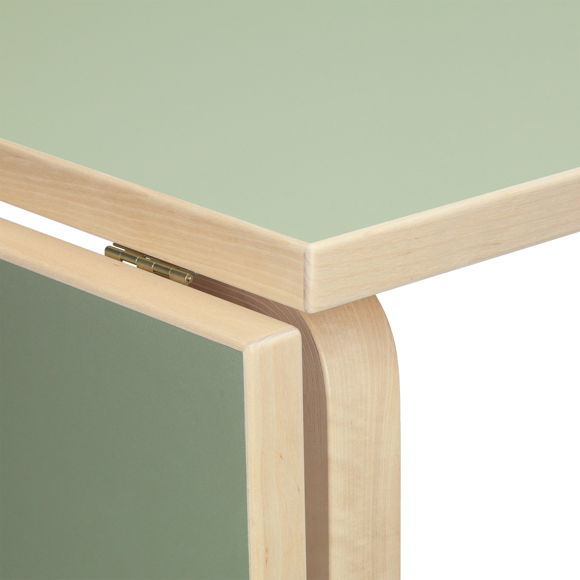 Aalto Folding Table , Lino olive/pistachio green | Artek | by