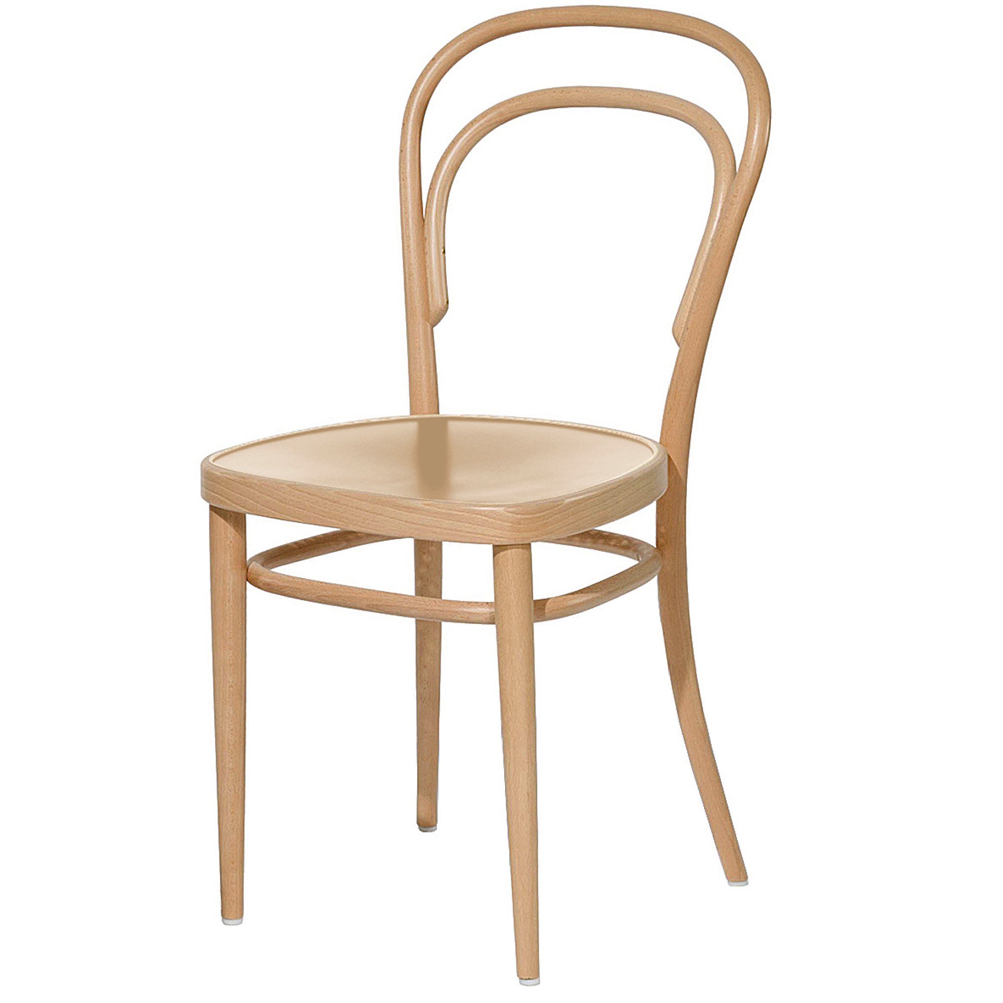 214 / 214 M Chair, Without armrests, Natural stained beech