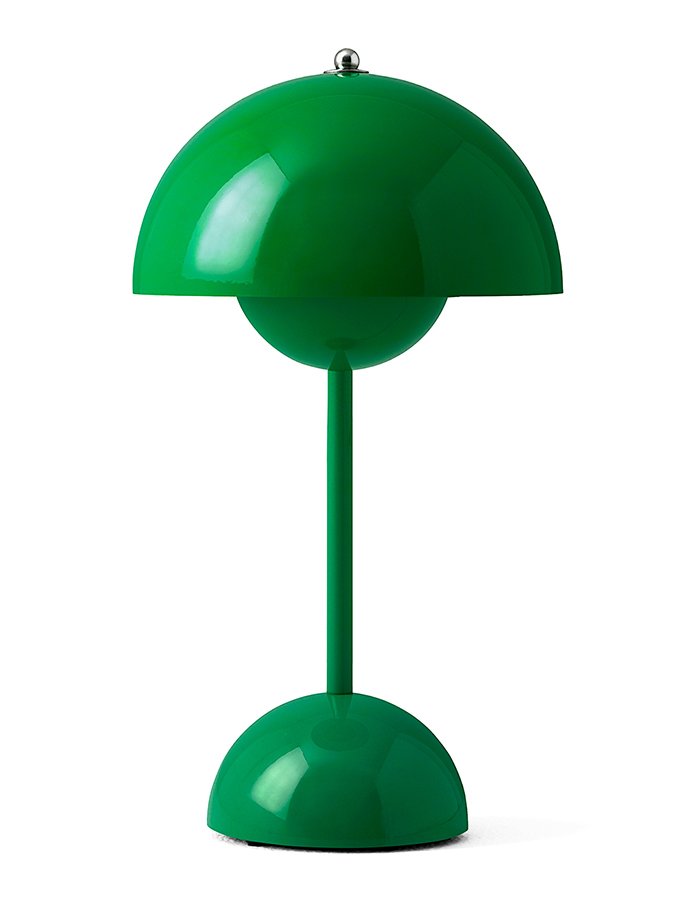Flowerpot VP9 Verner Panton ホワイト Verner Panton Upside Down Flowerpot VP9 Portable Table Lamp