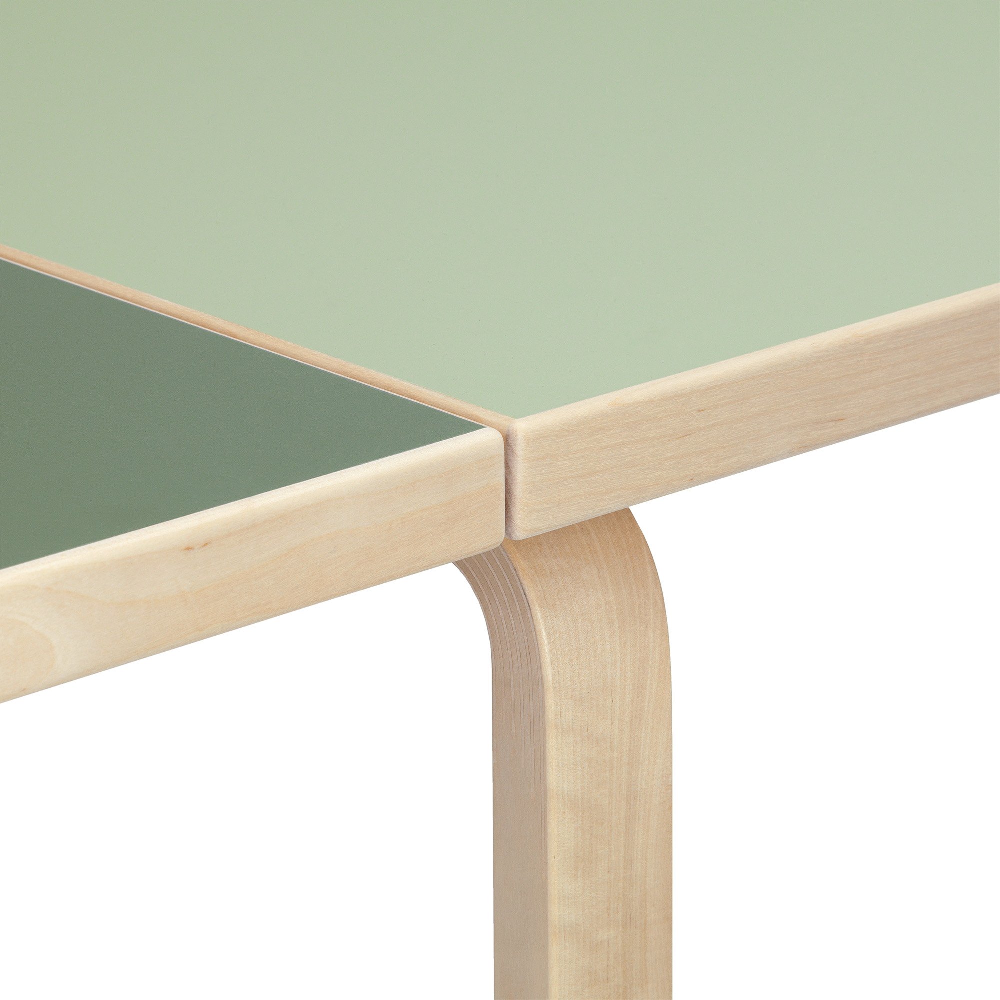Aalto Folding Table , Lino olive/pistachio green | Artek | by