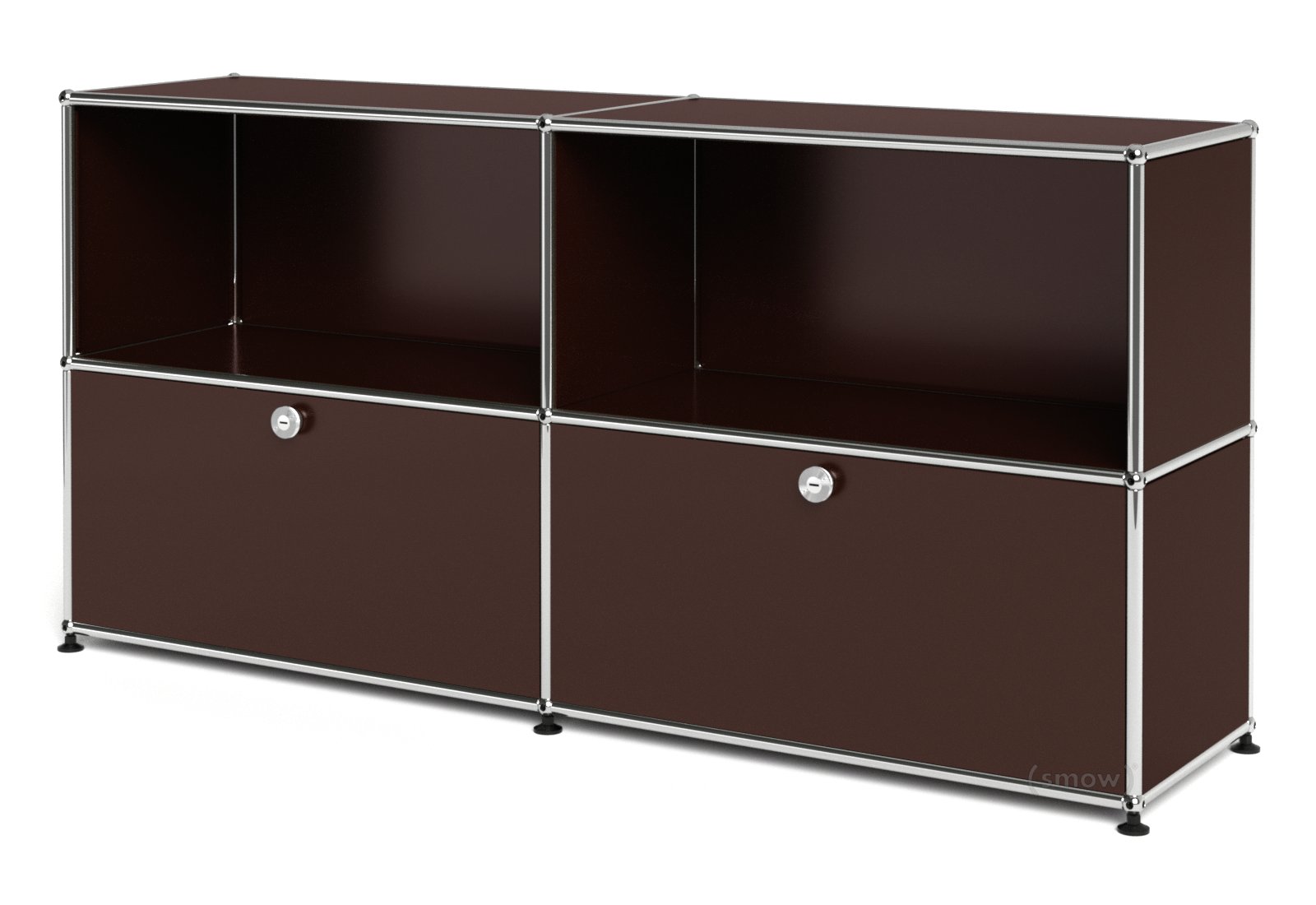 USM Haller Sideboard L with 2 Drop-down Doors, USM brown | USM