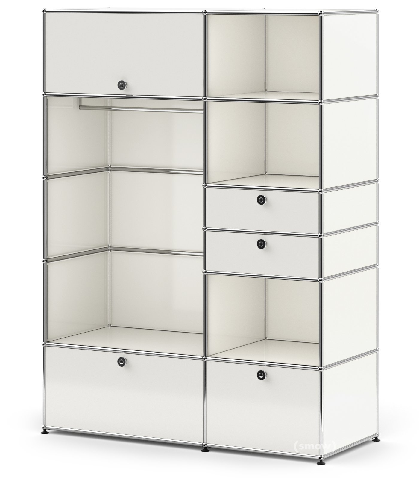 USM Haller Wardrobe Model 1, Pure white RAL 9010 | USM Haller