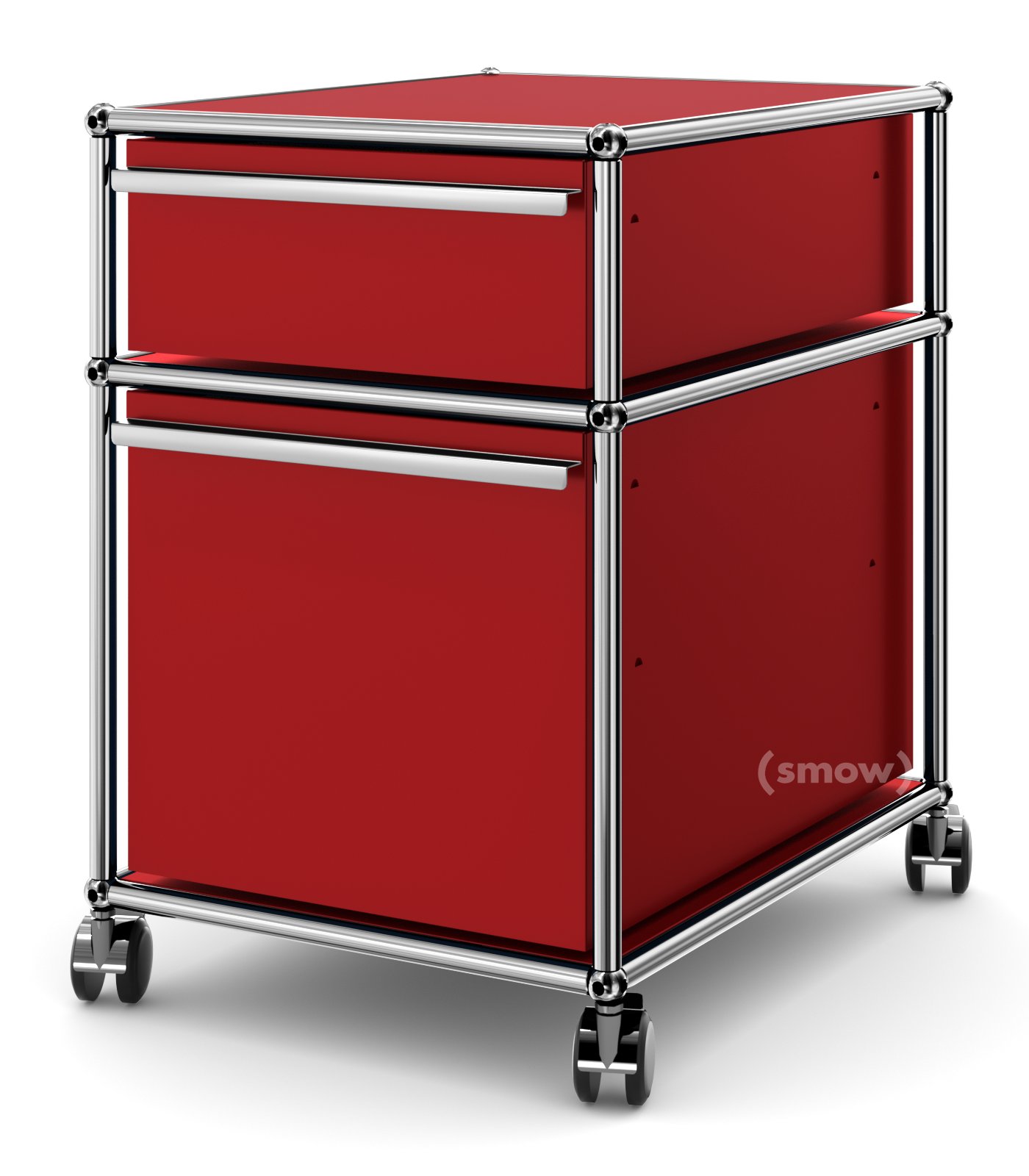 USM Haller ハラ－ D500 メタルボックス 色：ルビーレッド（２） usm-haller-rollcontainer-mit-