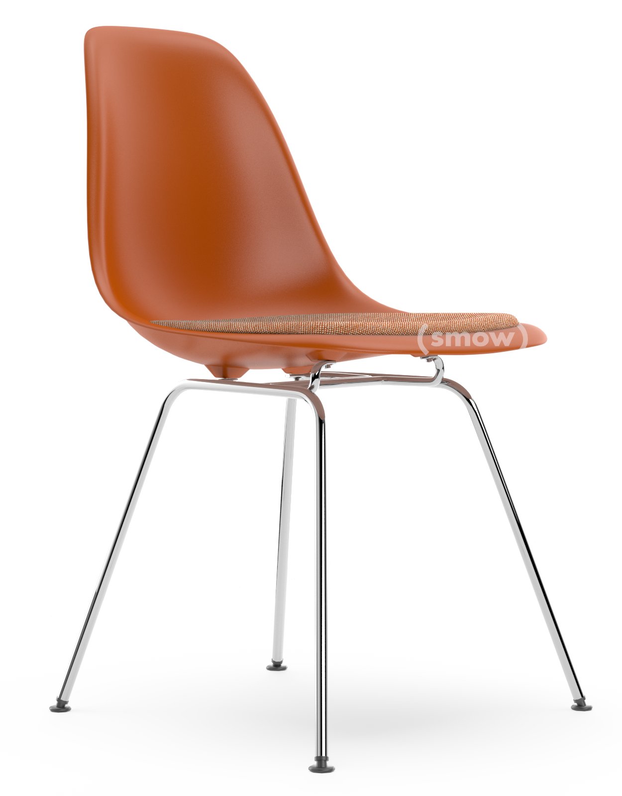 ぽっち Eames Plastic Chair[DSR CH ZF E8] Eames Plastic Side Chair RE DSX, Rusty orange, With seat