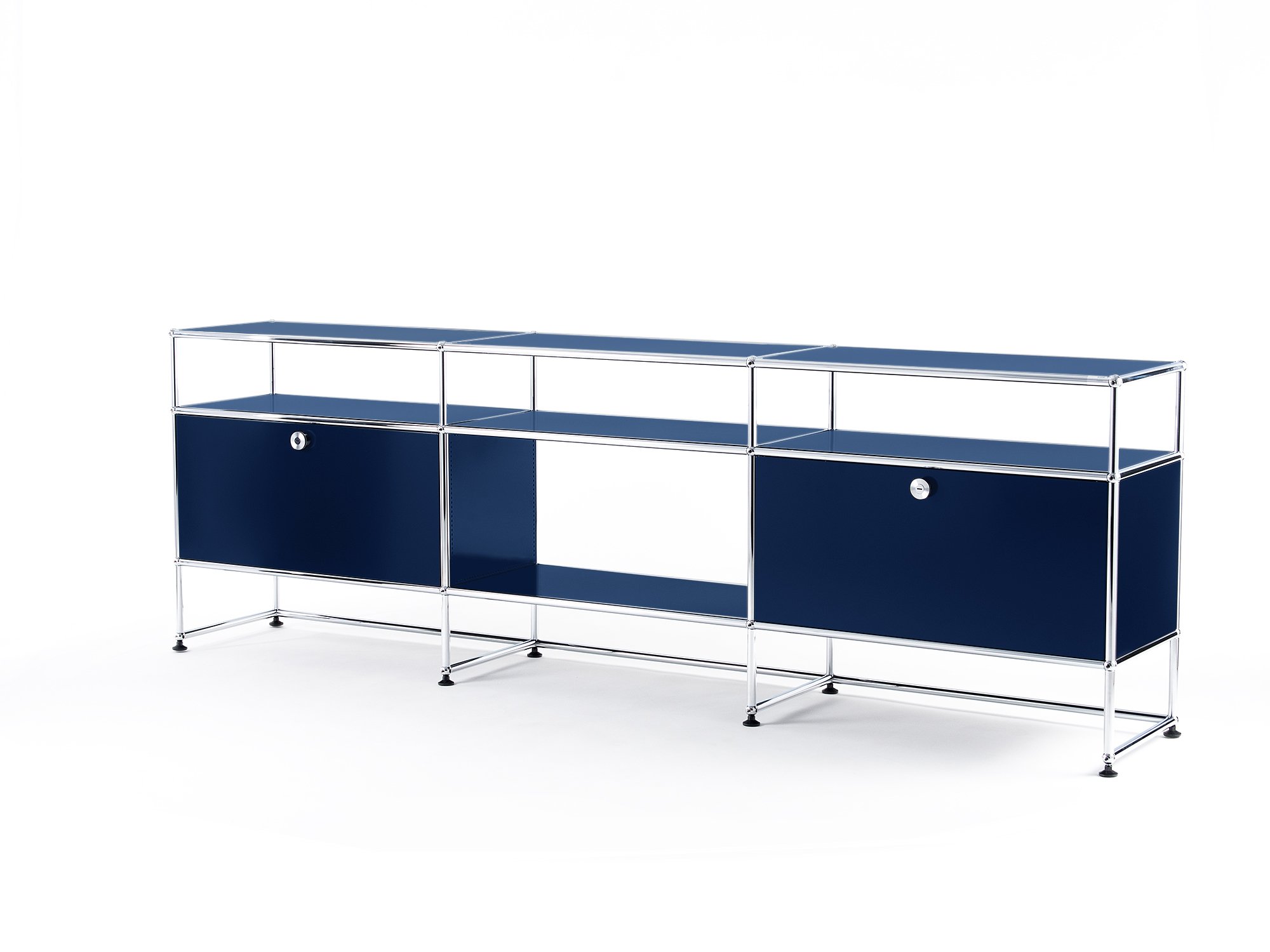 USM Haller TV-Board XL, Steel blue RAL 5011 | USM Haller | USM