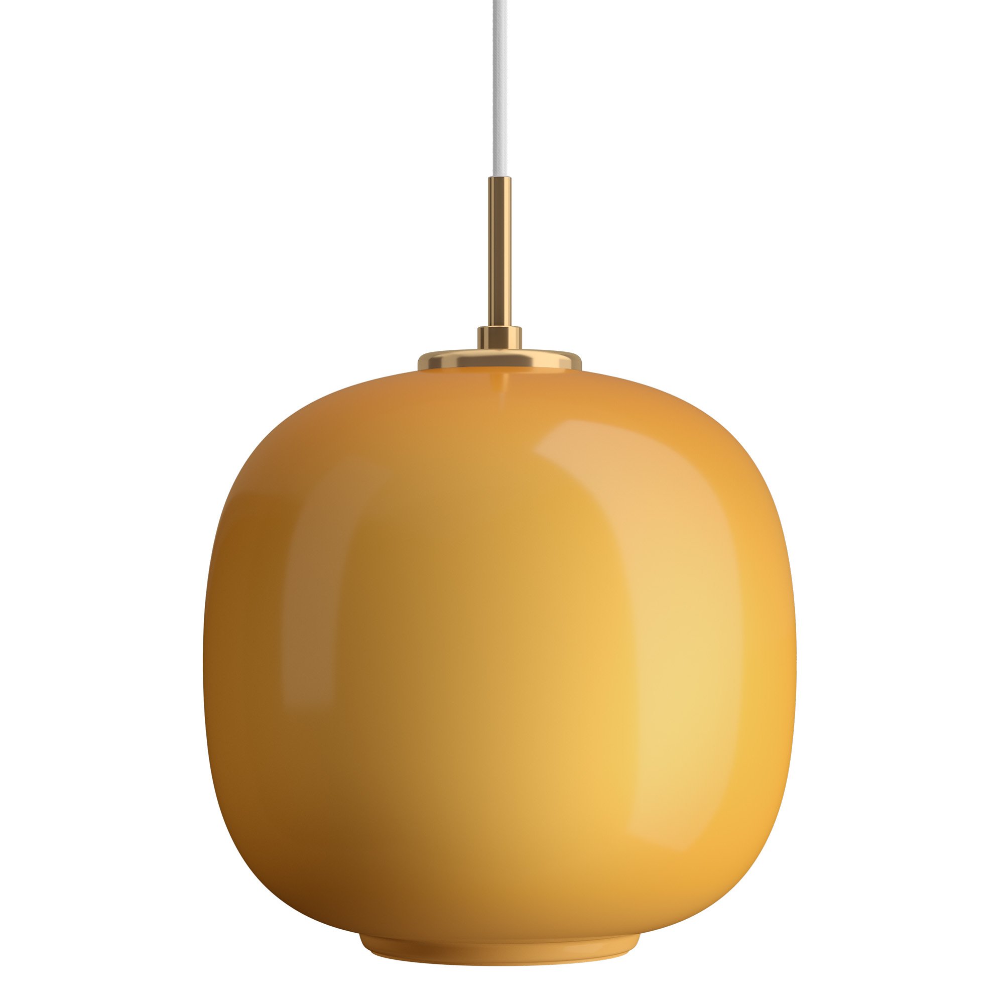 Louis Poulsen VL45 Radiohus Pendant φ250 VL45 Radiohus Pendant Lamp, Ø 25 cm, Amber | Louis Poulsen