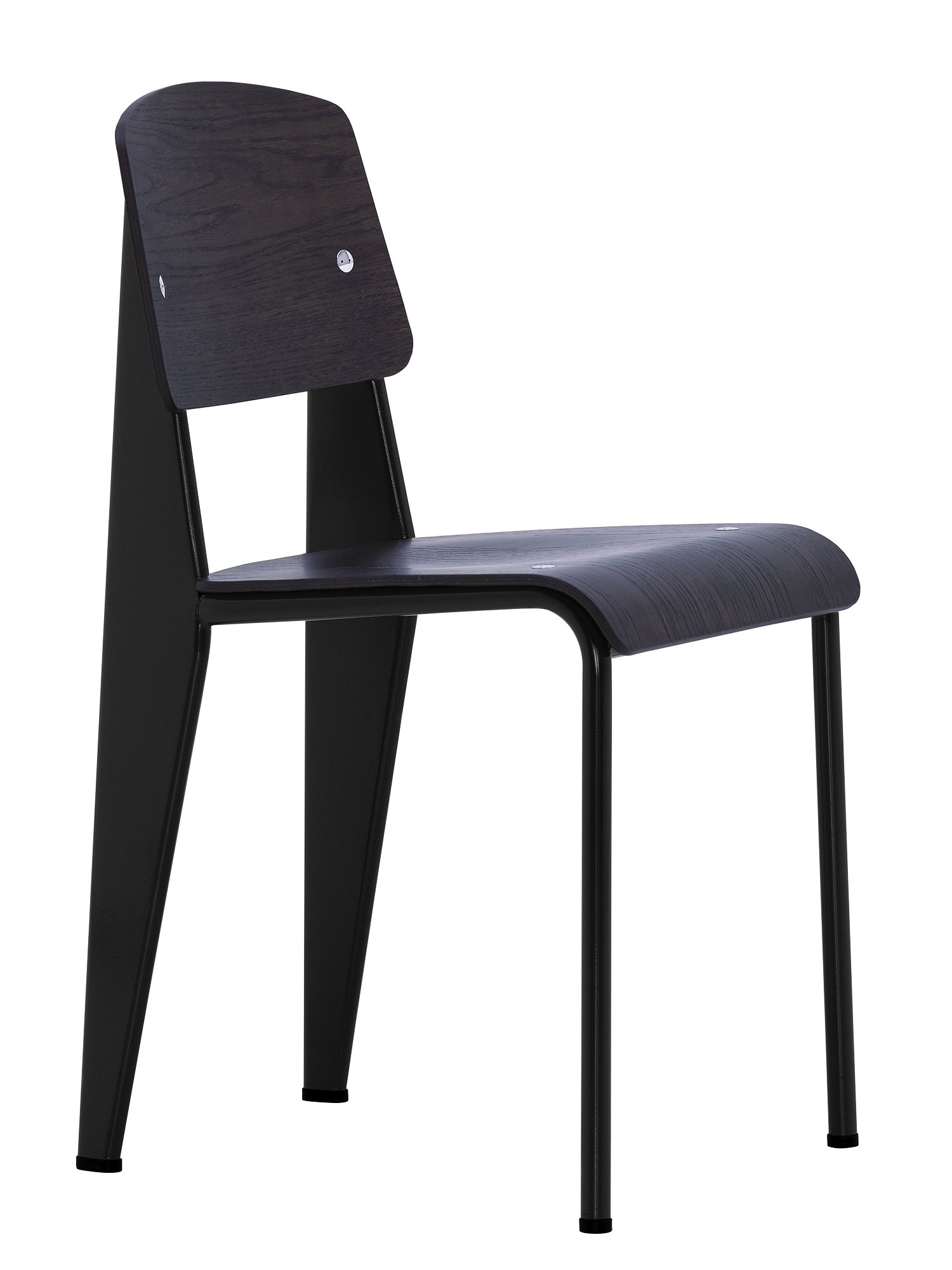 Standard Chair, Base deep black/Seat, back dark oak | Vitra | by