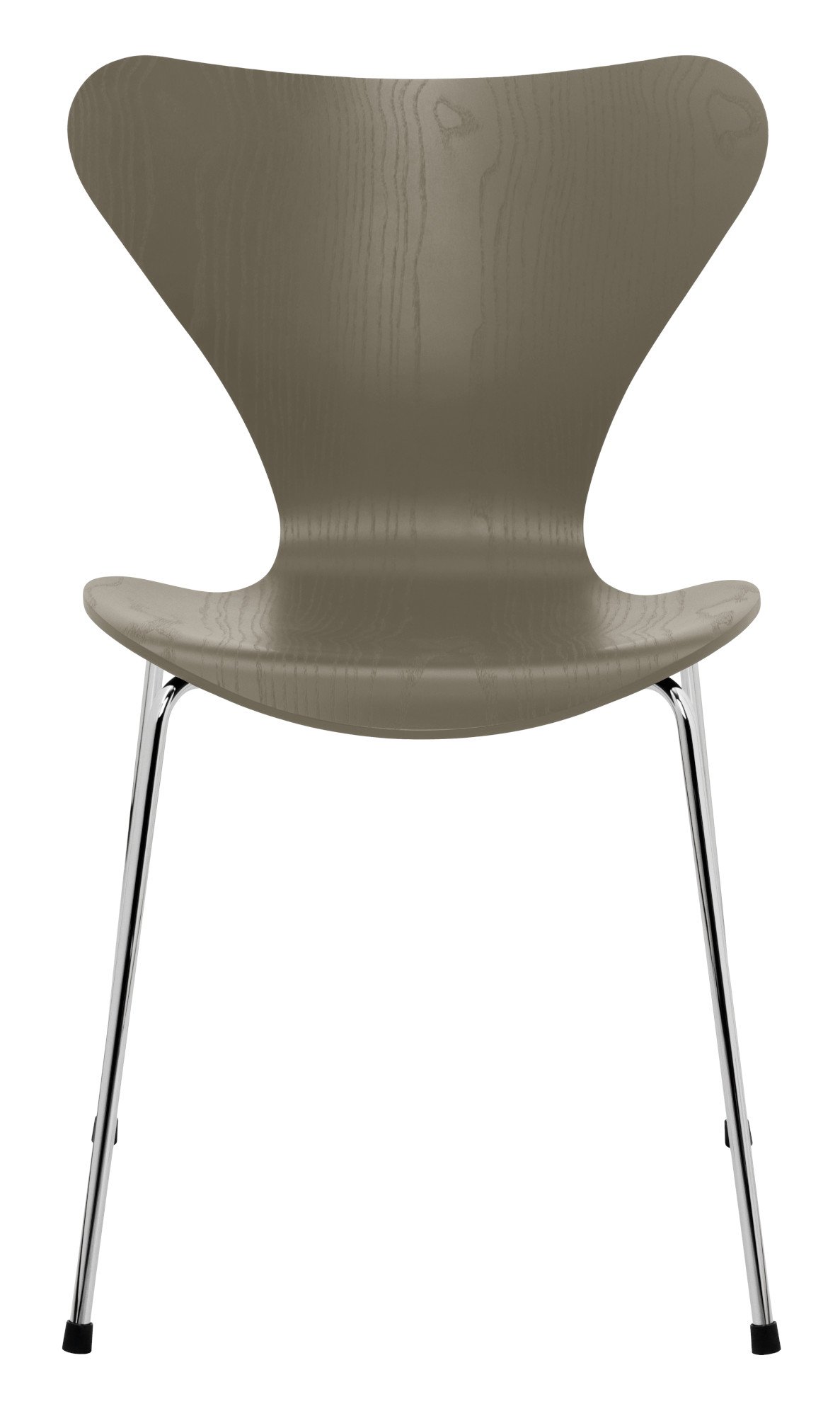 Series 7 Chair 3107, Coloured ash, Olive Green, Chrome | Fritz