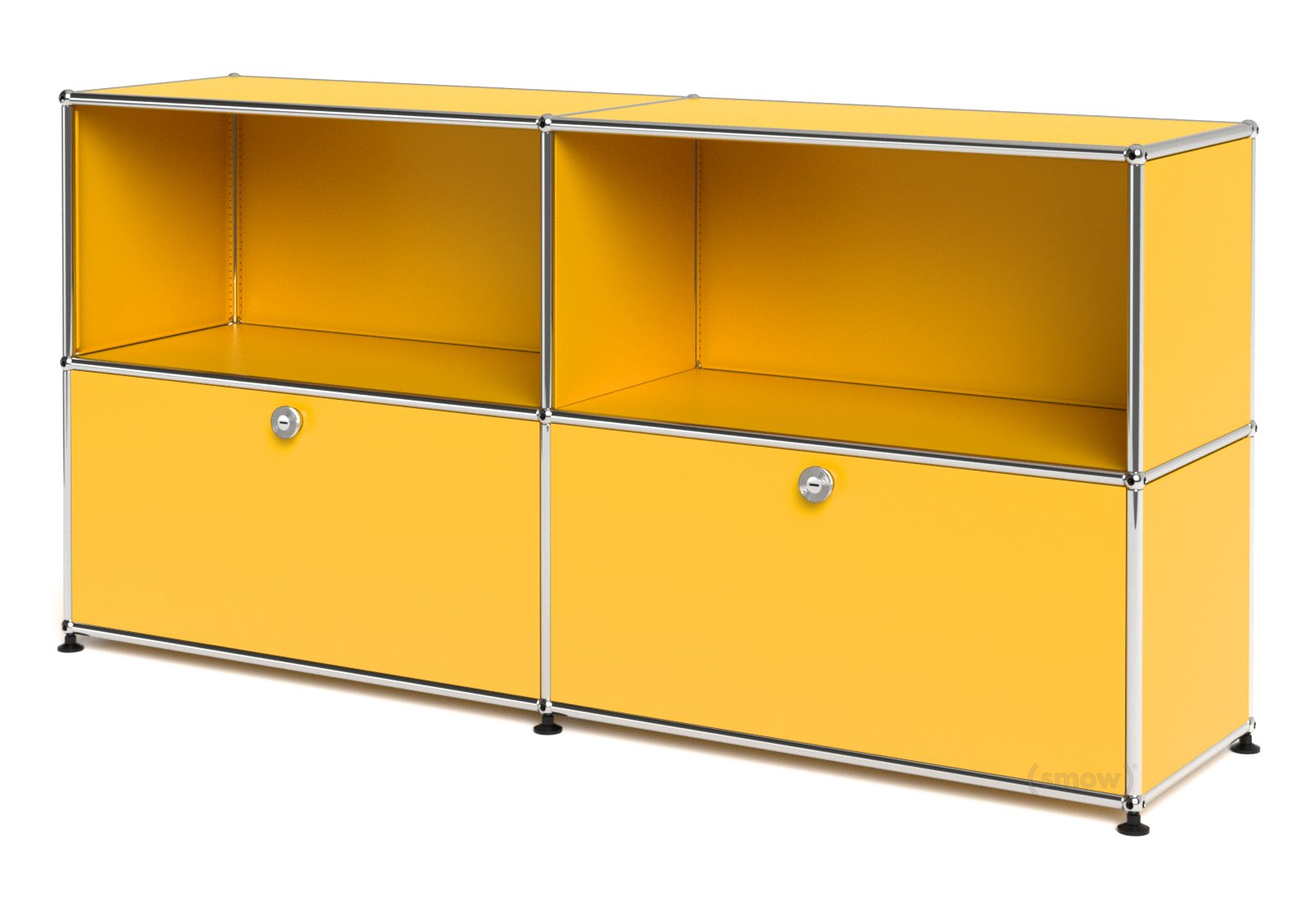 USM Haller Sideboard L with 2 Drop-down Doors, Golden yellow