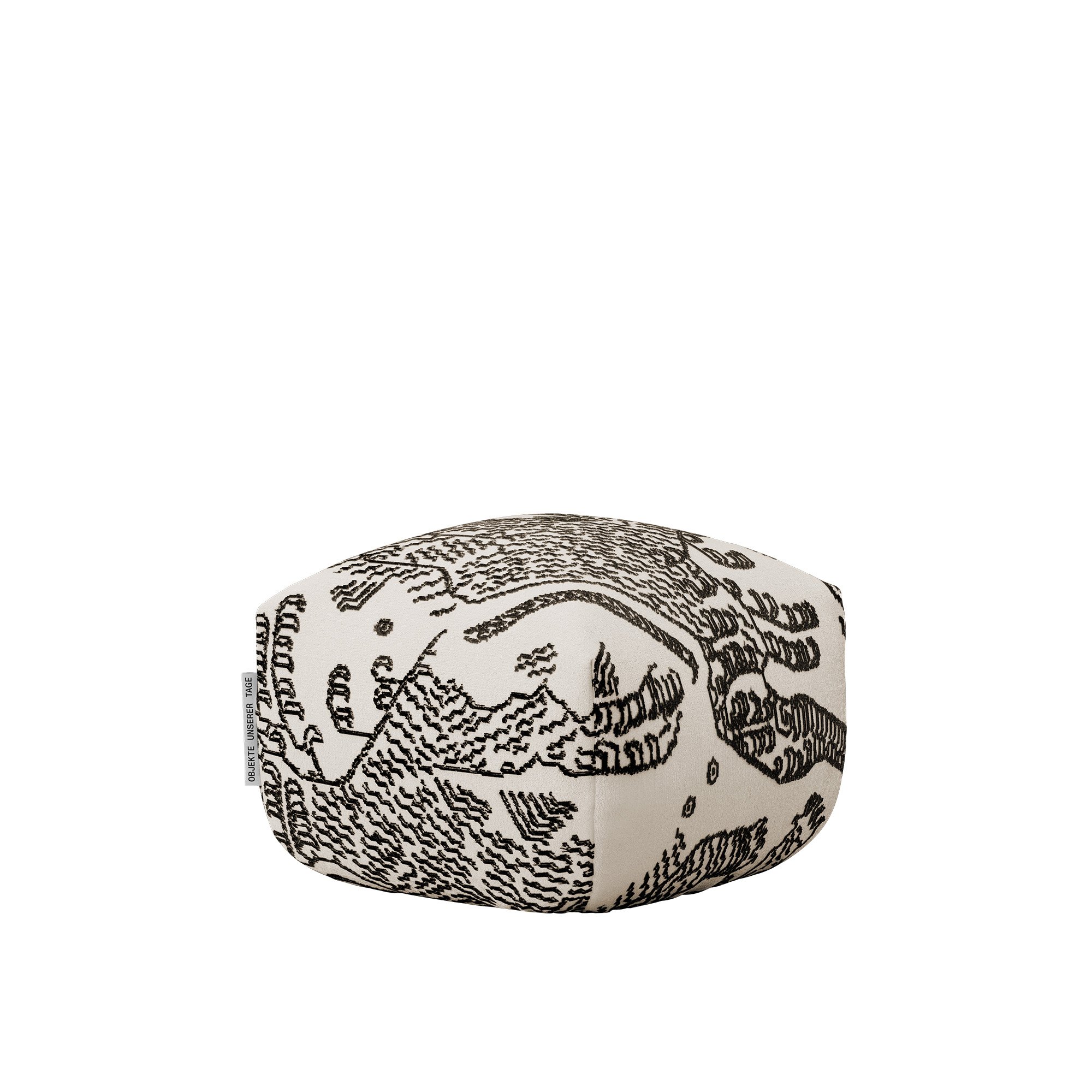 Sander Pouf Mini, Tiger Mountain - Black/white Col. 001 | Objekte