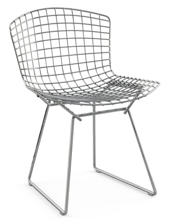 Bertoia Chair, Chrome-plated, Without cushion | Knoll