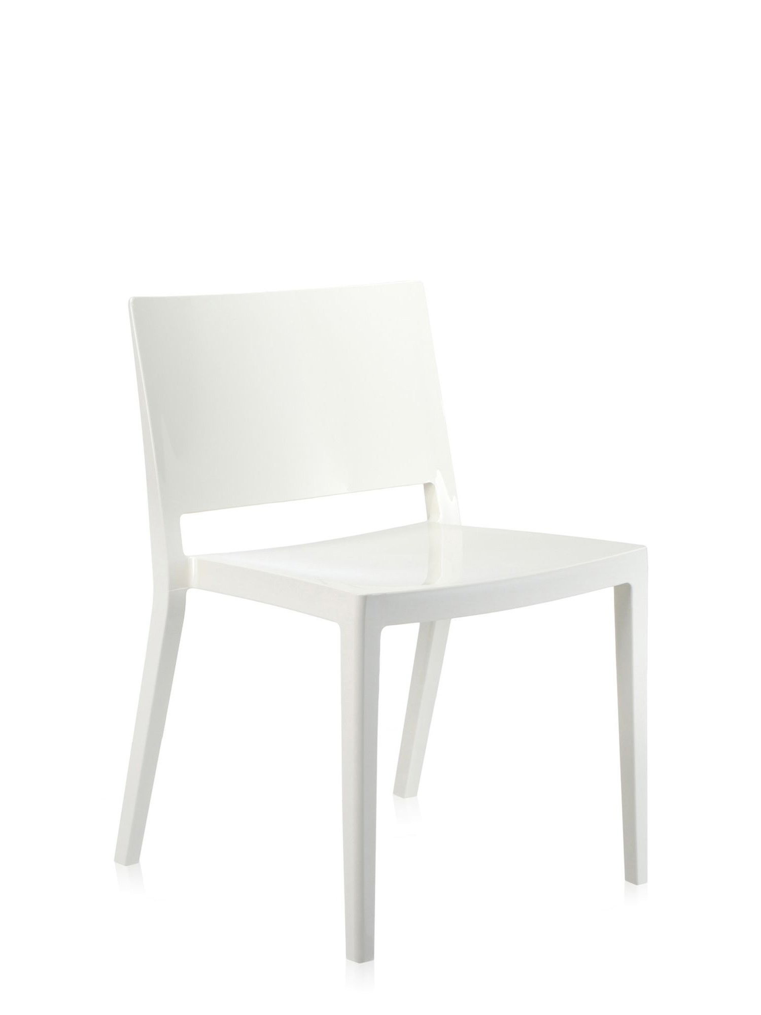 Lizz Chair, White | Kartell | Dining Room Chairs - Designer